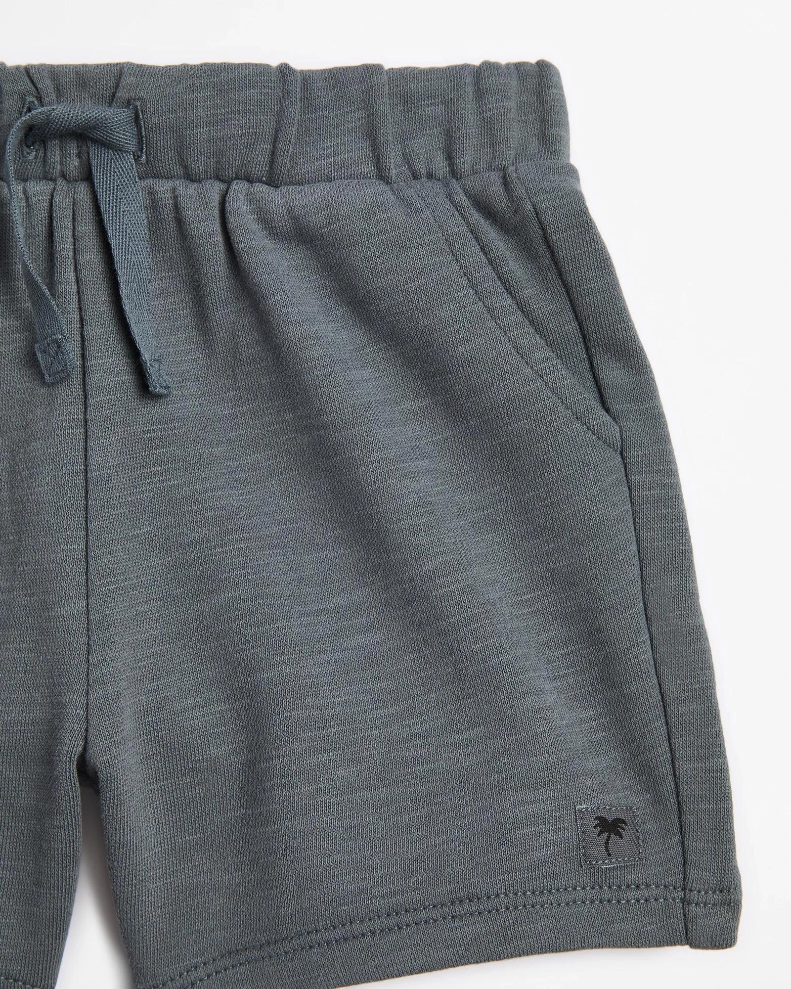 2 Target Baby Fleece Bermuda Shorts CHARCOAL, 2 of 3