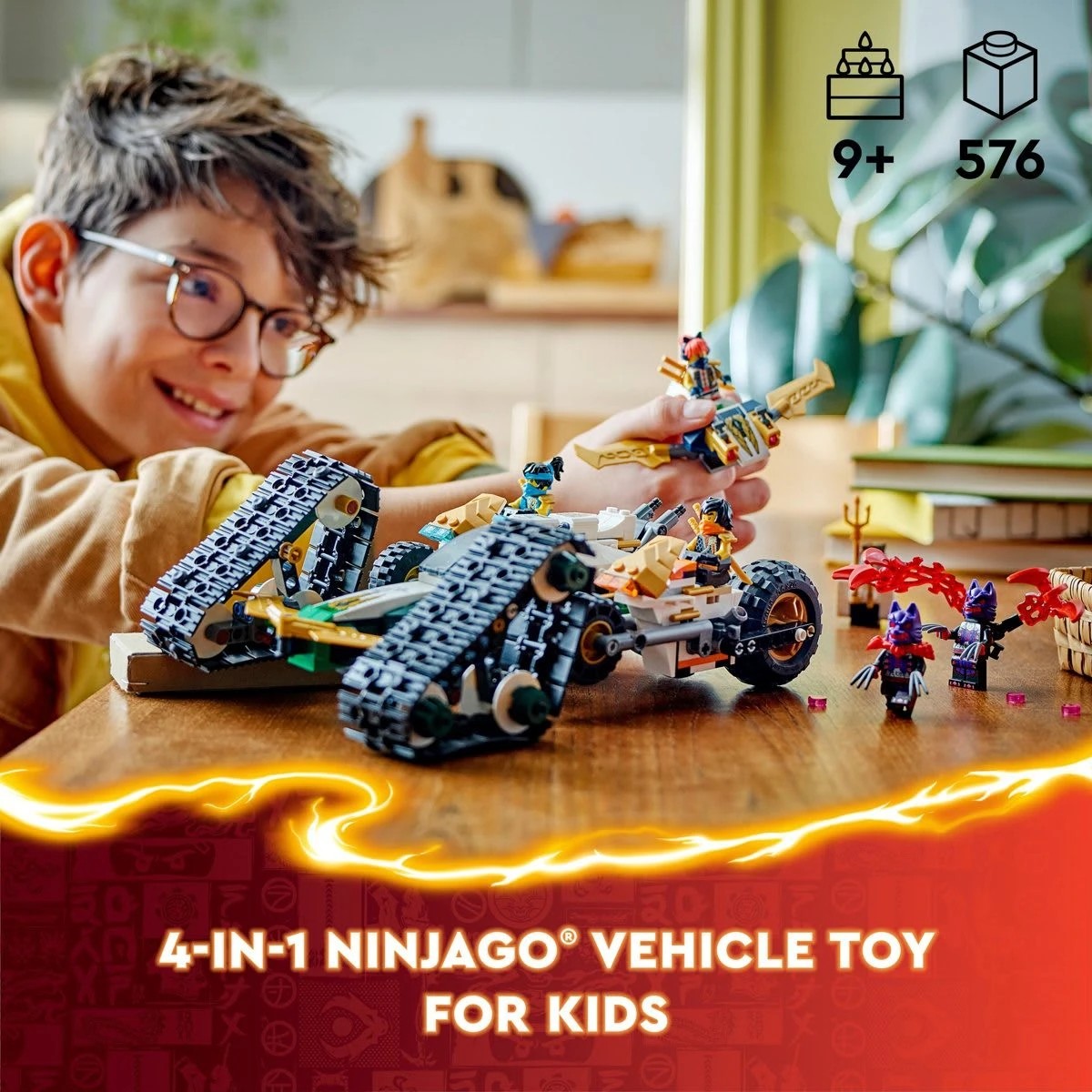 4 LEGO NINJAGO Ninja Team Combo Vehicle 71820, 4 of 11