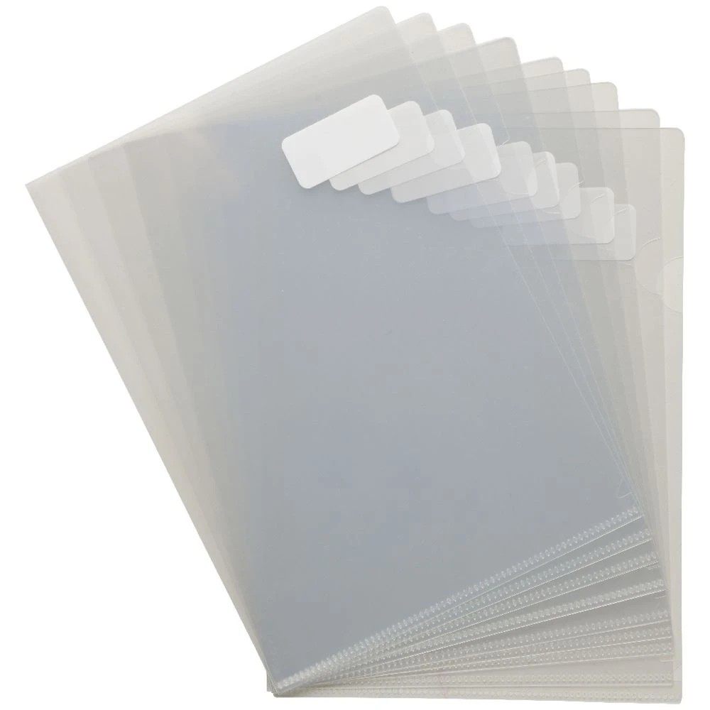 2 J.Burrows A4 Letter Files Clear 10 Pack, 2 of 3