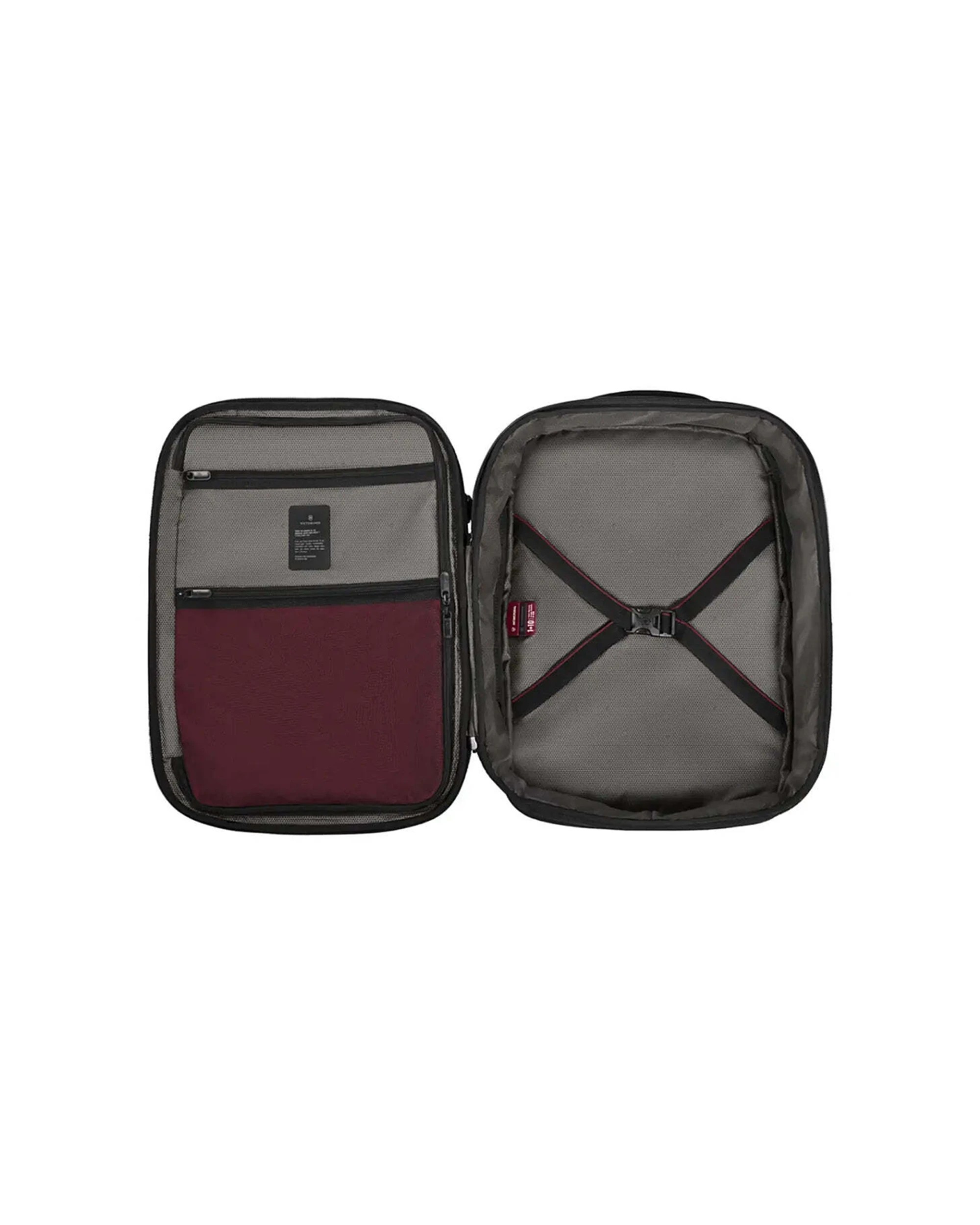 2 Victorinox Crosslight Boarding Bag Expandable Backpack 15.6in 42L Trolley Pass Through - Black, 2 of 7