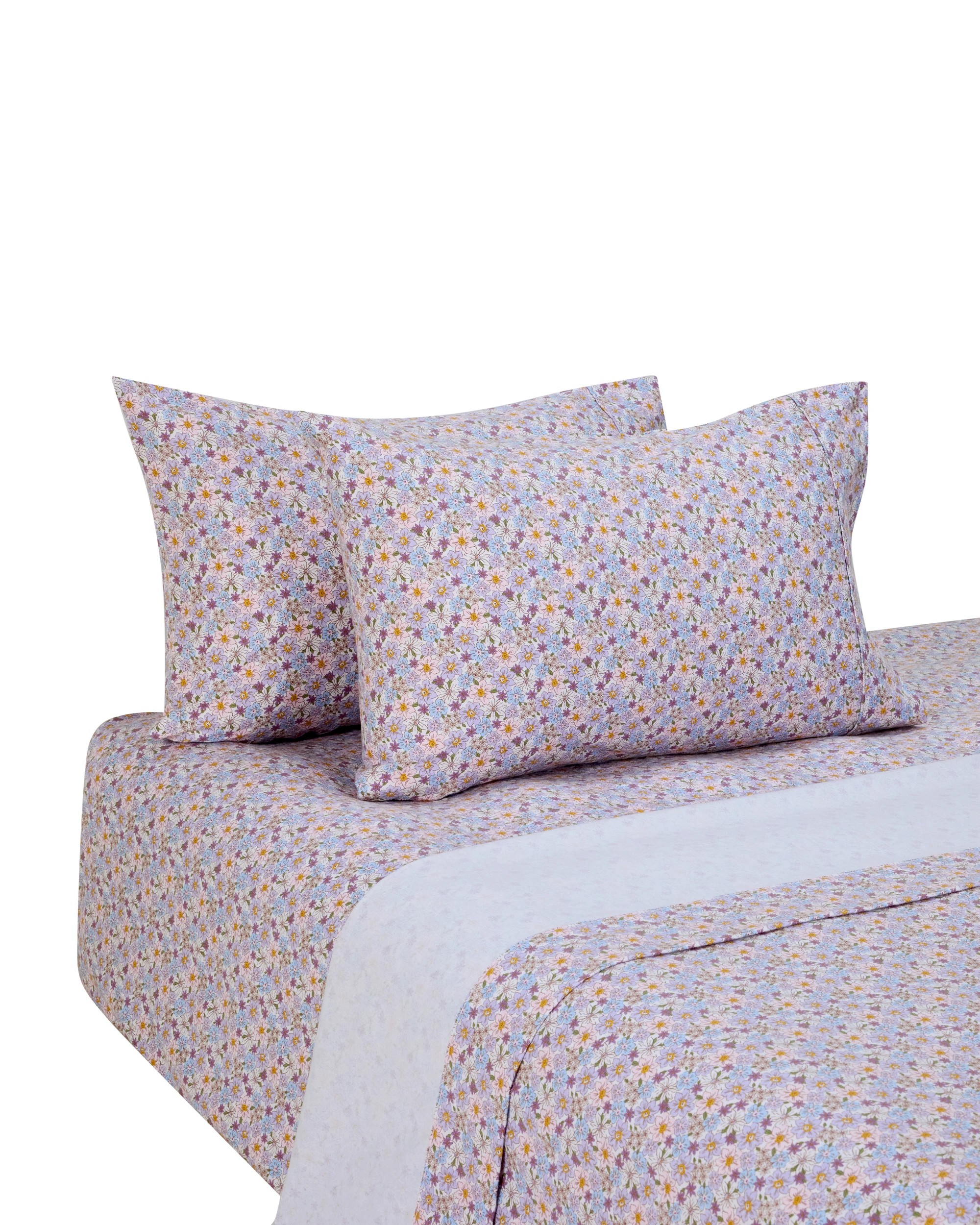 5 Floral Cotton Flannelette Sheet Set - Queen Bed, 5 of 7