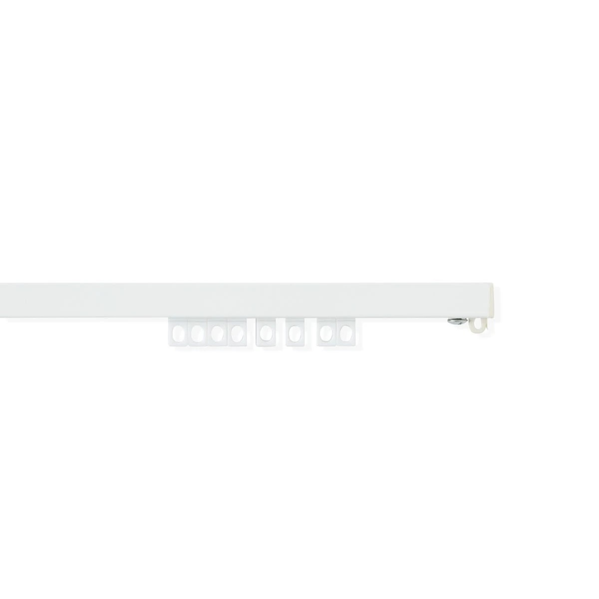 1 S-Fold Curtain Track - White, 1 of 6