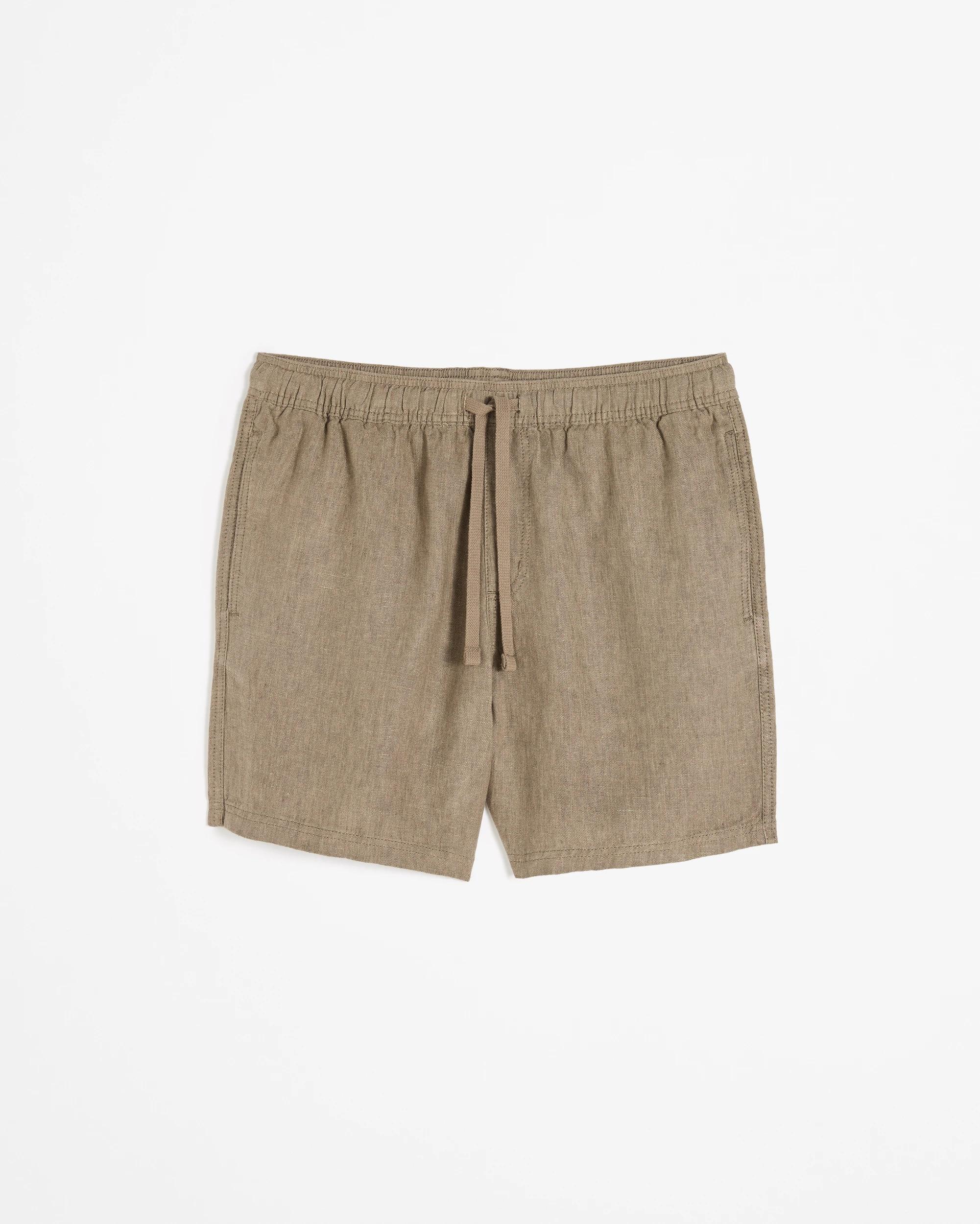 6 Target European Linen Shorts MUSHROOM, 6 of 6