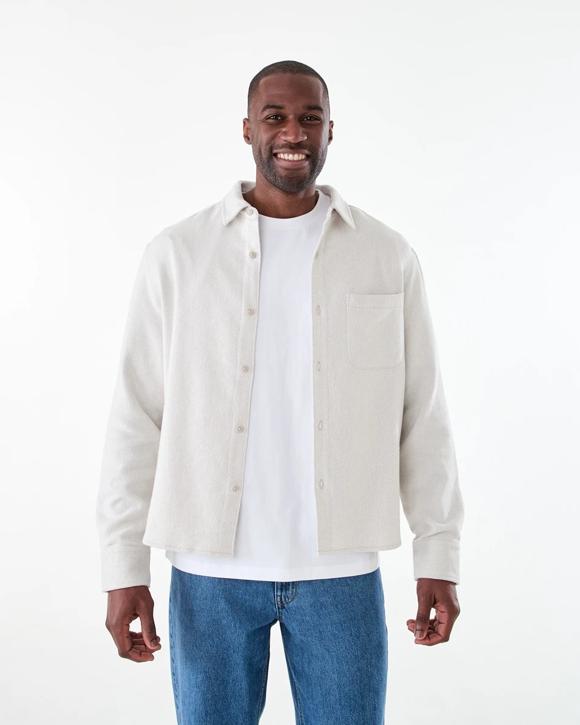 Long Sleeve Jacquard Overshirt