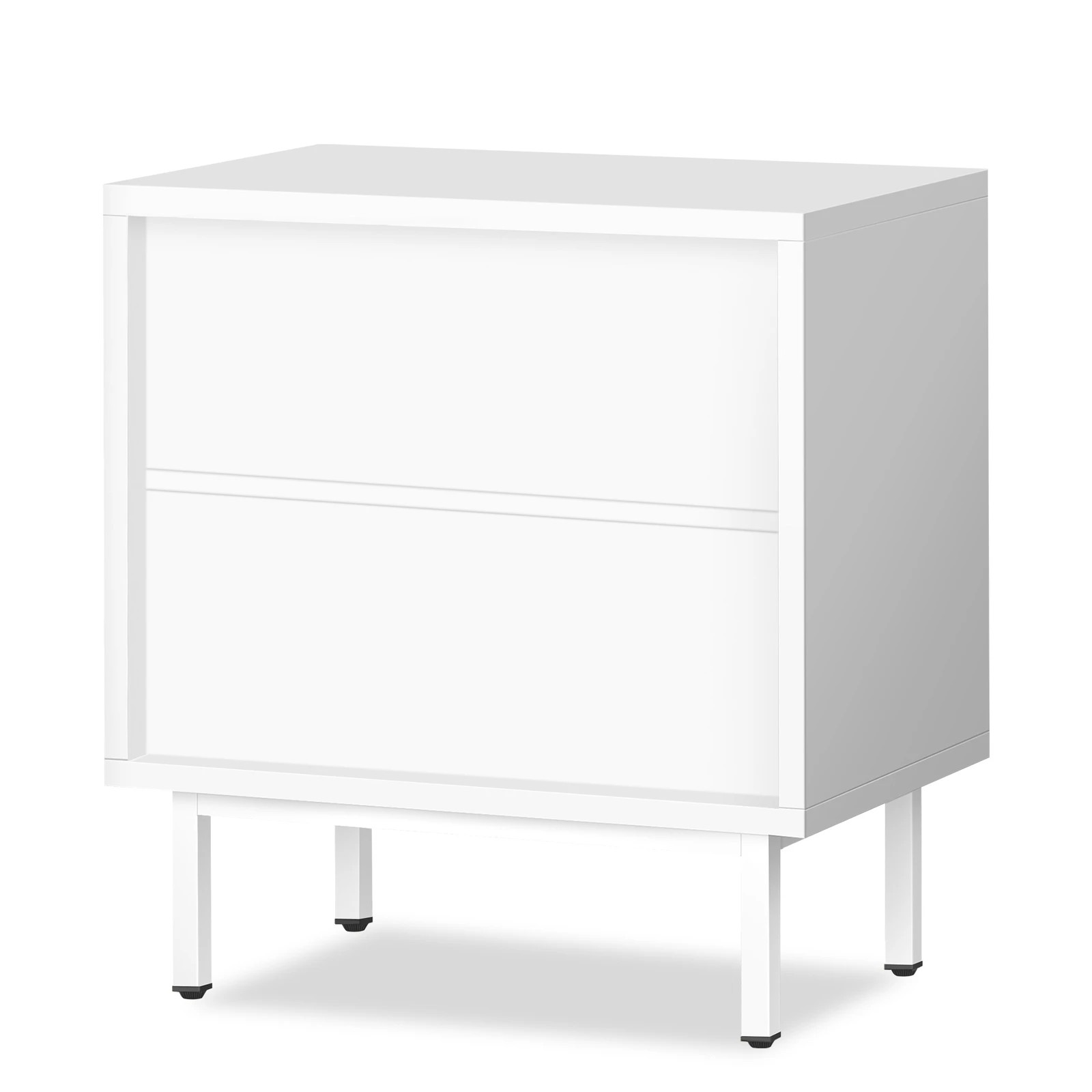 10 Alfordson 2× Bedside Table Nightstand 2 Drawers Side Storage Cabinet - White, 10 of 10