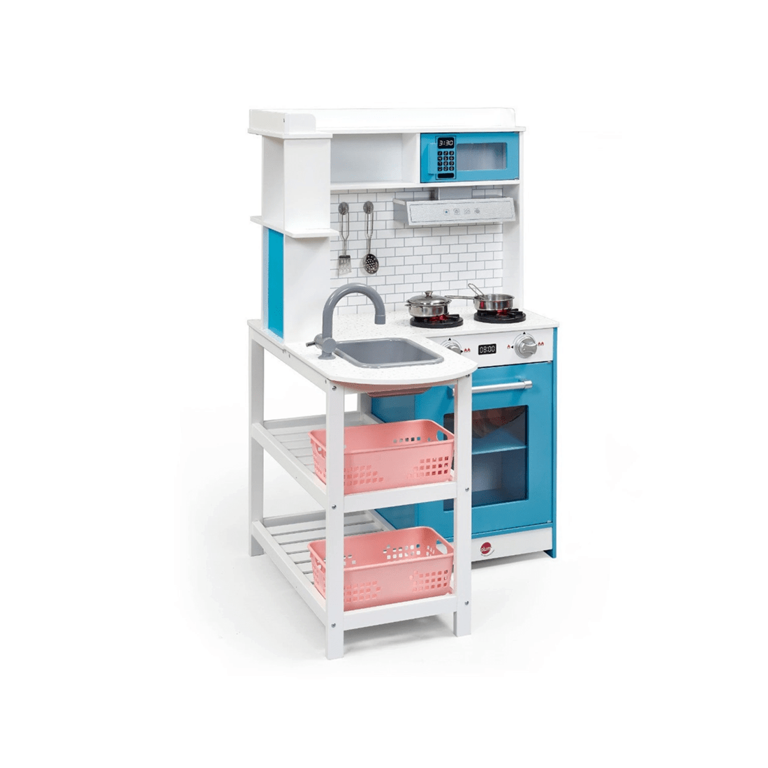 3 Plum Play Au Penne Pantry Wooden Corner Kitchen With Fridge And Accessories
 - Blue, 3 of 8