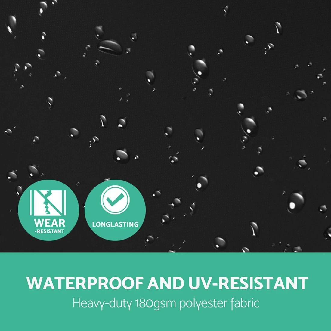 6 Instahut 3m Outdoor Umbrella Cantilever Garden Beach Patio - Black, 6 of 6