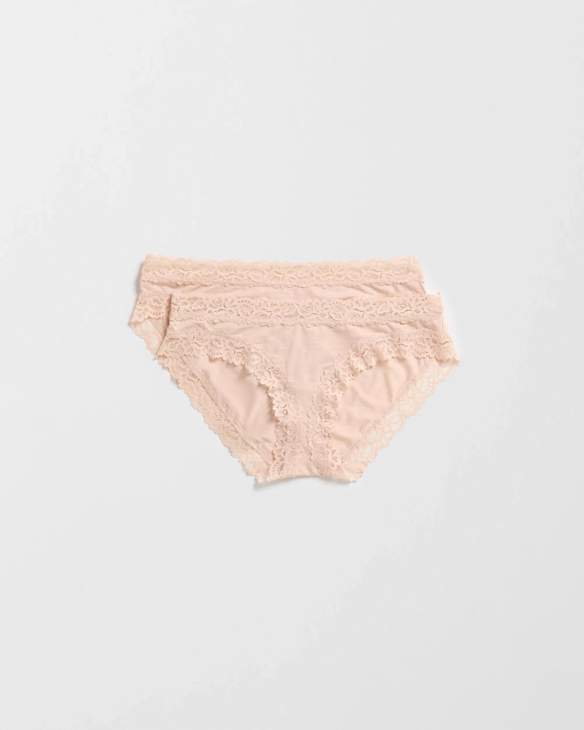 2 Target Woman Modal and Lace 2 Pack Bikini Briefs BARE BEAUTY, 2 of 4