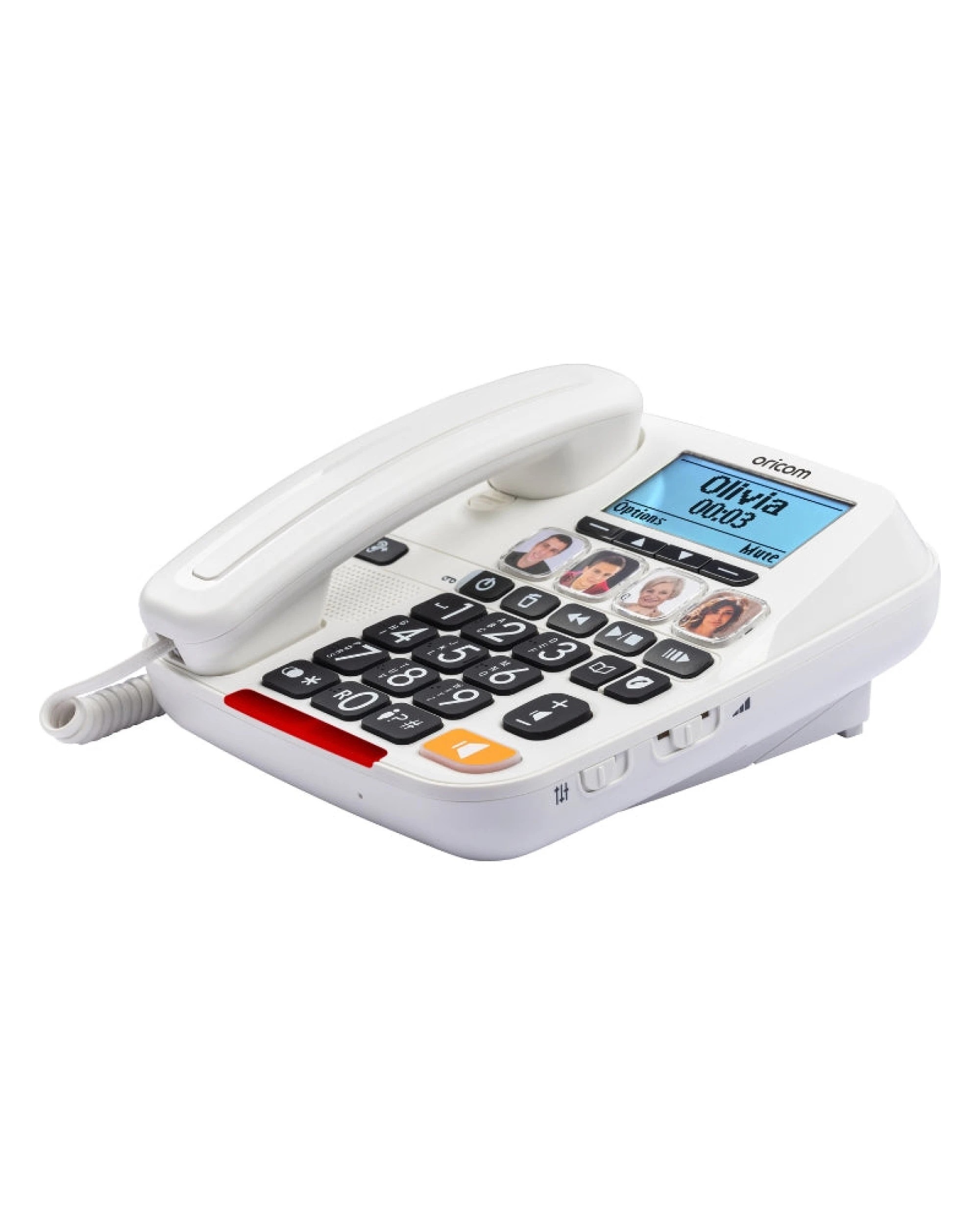 3 Oricom Care920-2 Amplified Big Button Home Phone Combo - White, 3 of 9