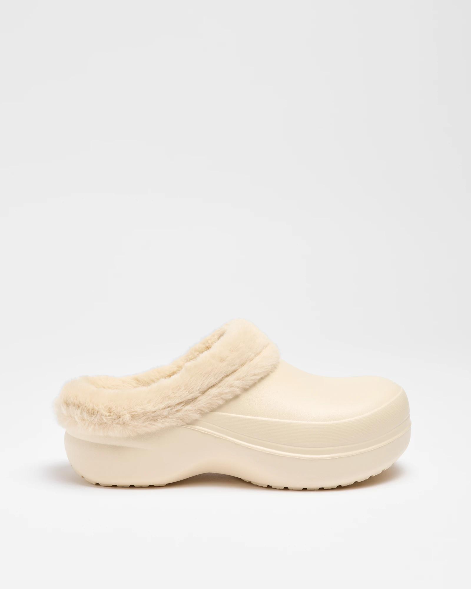 1 Target Womens EVA Fur Lined Clog BEIGE, 1 of 3
