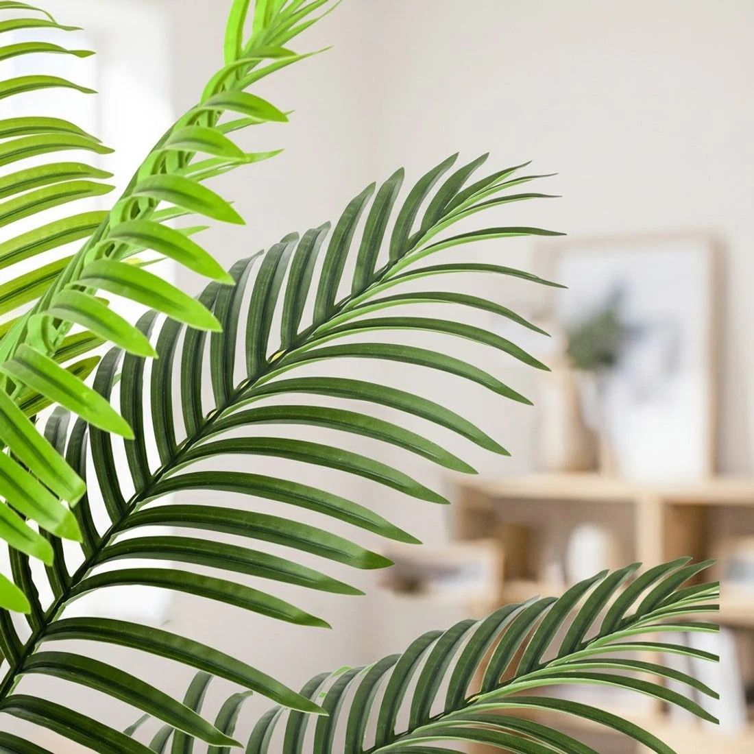 5 Artiss 100cm Artificial Palm Tree Faux Trees Indoor Decor Artificial Plants Lifelike Plant - Green, 5 of 9