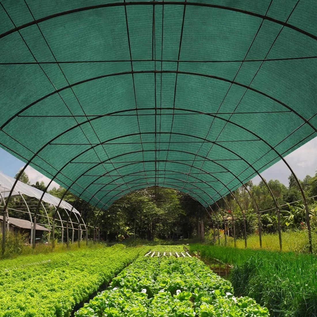 7 Instahut 70% Shade Cloth 3.66x20m Shadecloth Sail Heavy Duty - Green, 7 of 7