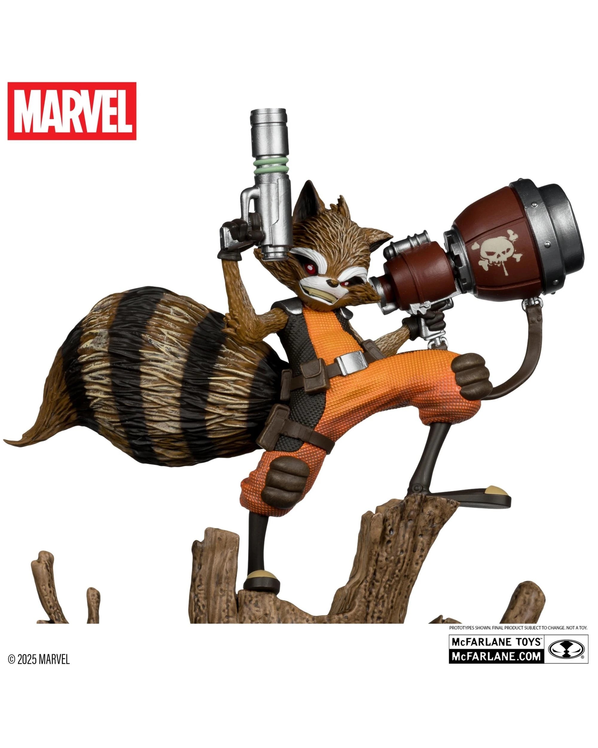6 Marvel Rocket Raccoon #1 Chasing Tale 1:6 Scale Figure, 6 of 10
