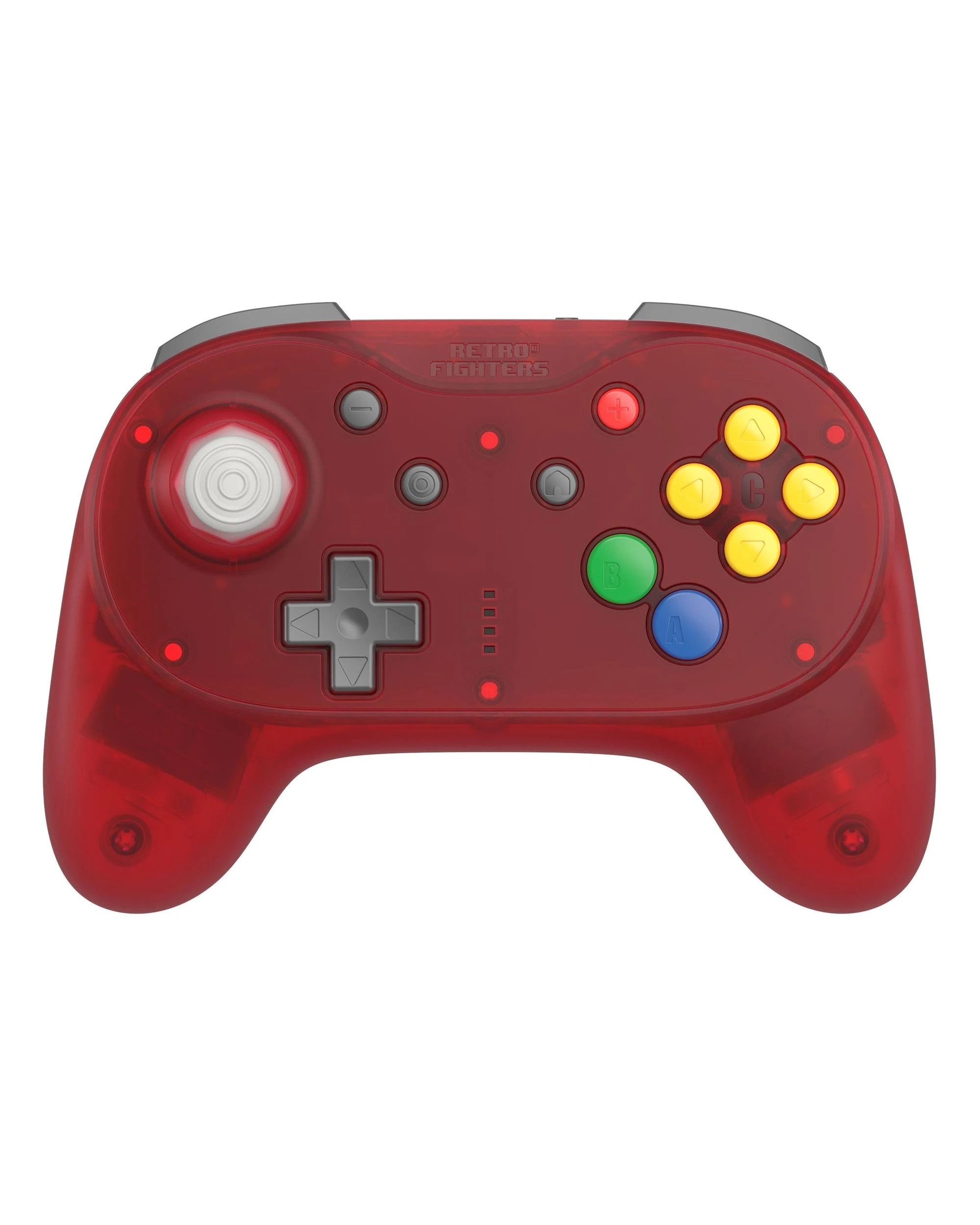 8 Retro Fighters Brawler64 Pro Wireless Controller for N64, Switch, Switch 2 and PC - Watermelon Red, 8 of 10