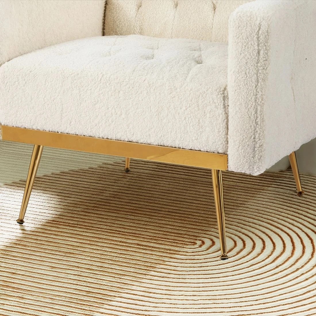 6 Artiss Armchair Boucle - Beige, 6 of 6