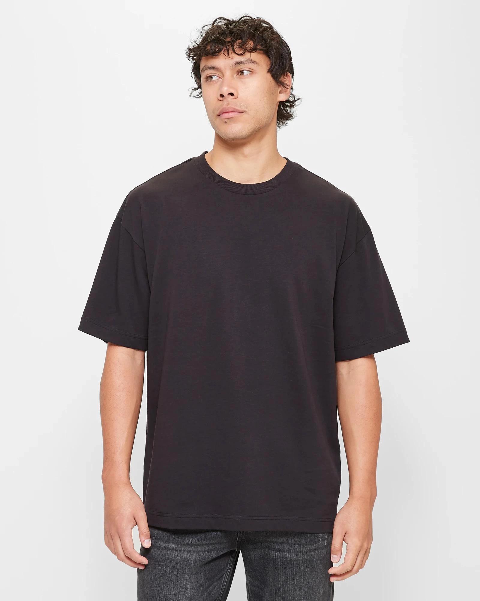 1 Commons Heavy Oversized T-Shirt BLACK, 1 of 5