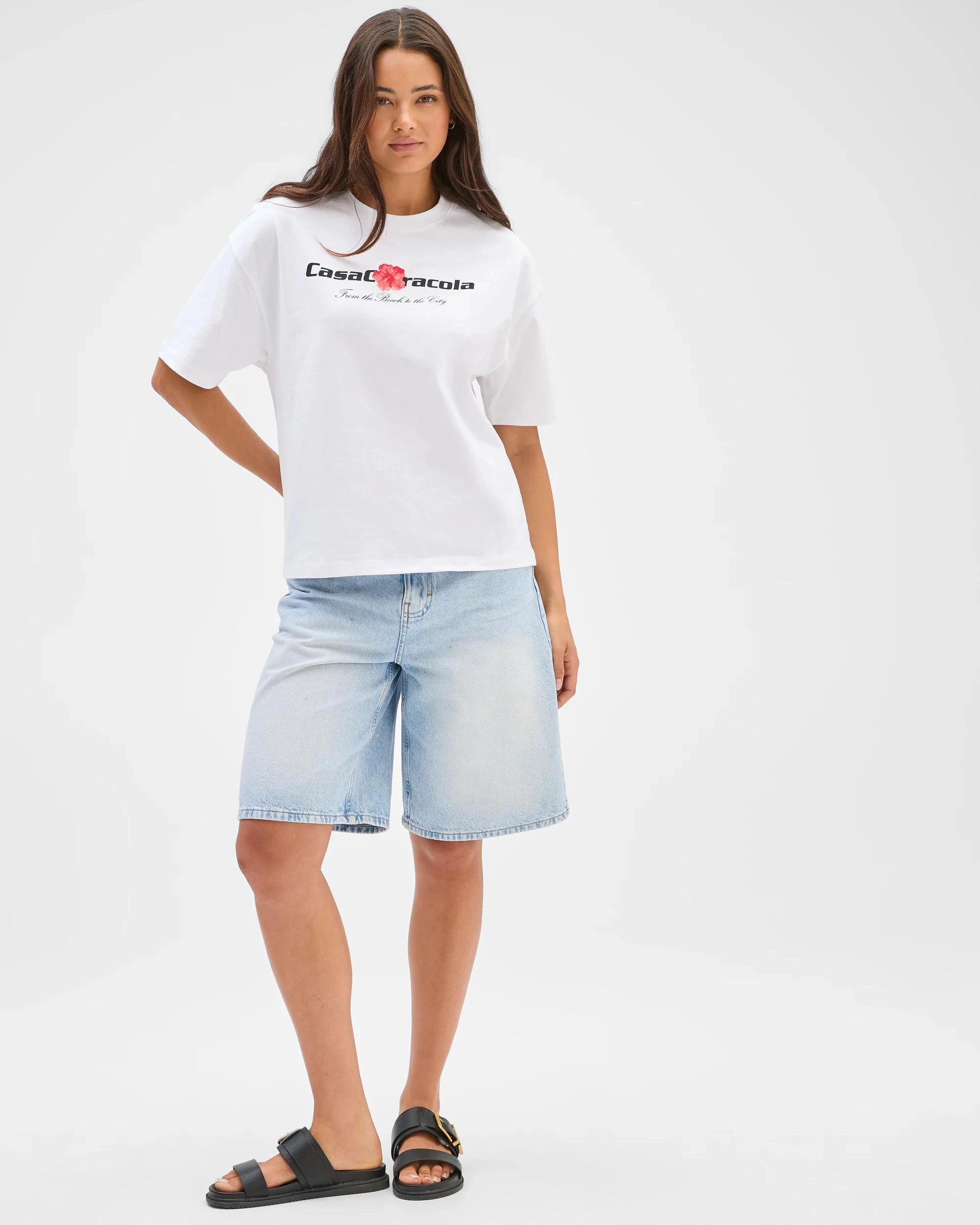 4 Lily Loves Australian Cotton Oversized Printed T-Shirt CASA CARACOLA, 4 of 7