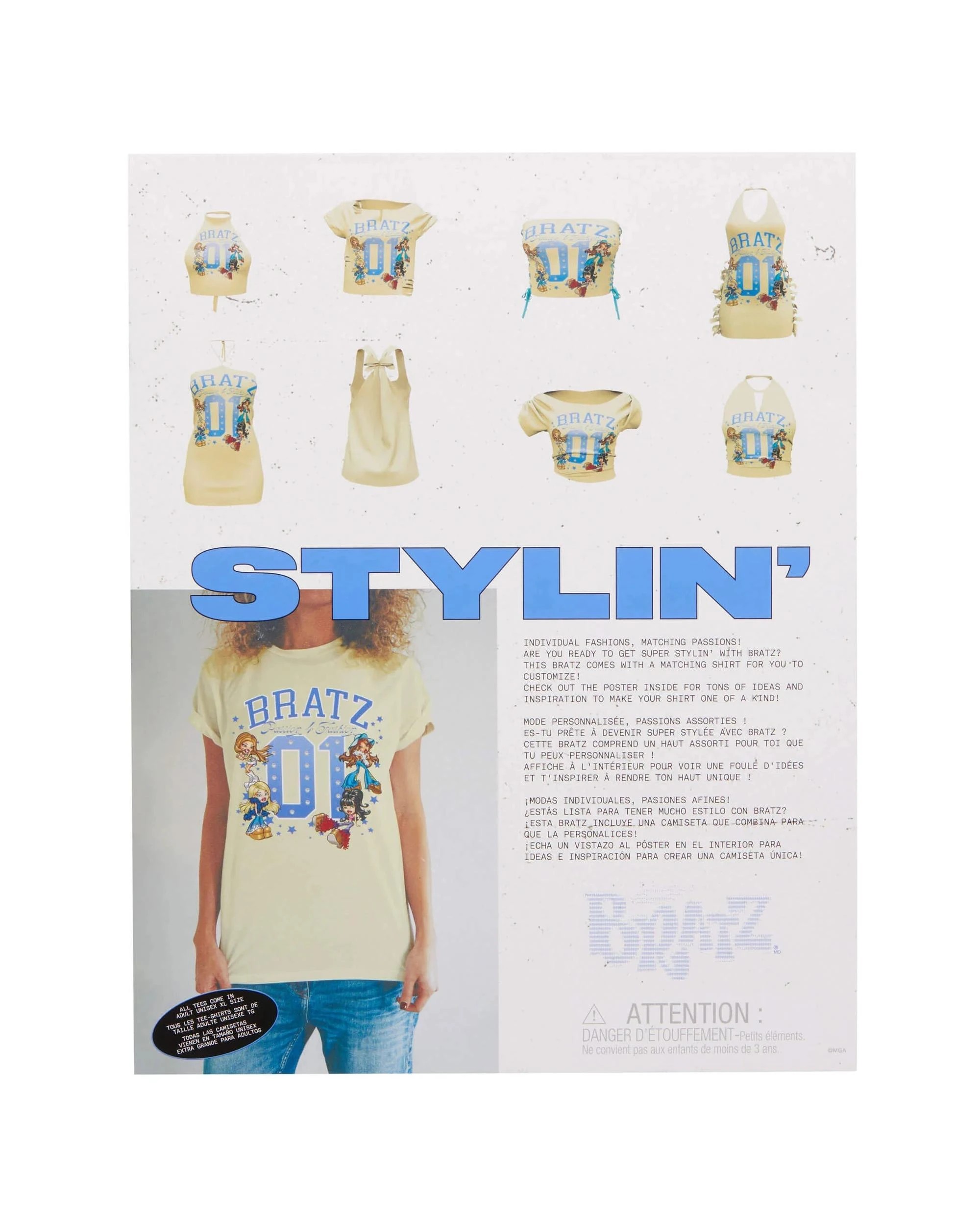 5 Bratz Stylin' Sasha Fashion Doll with Oversized Tee, 5 of 8