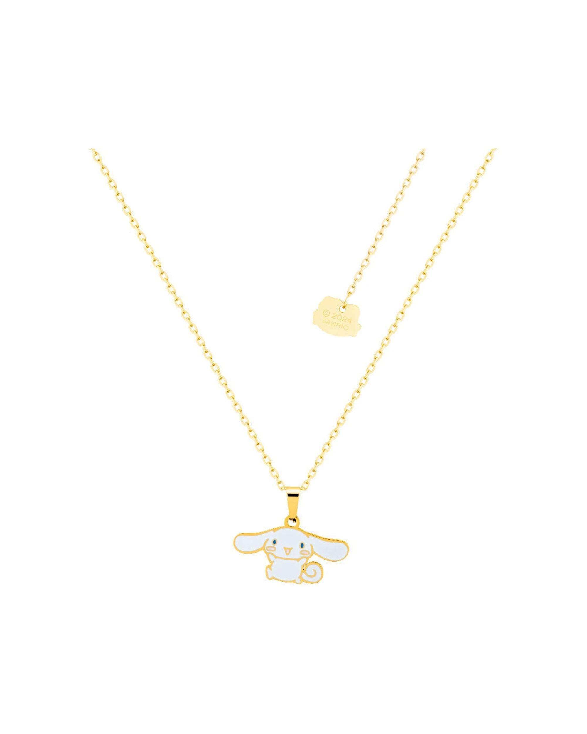 2 Sanrio 2PK ECC Cinnamoroll & Kuromi Head Necklace Plated Stainless Steel Set - Multi - Multi, 2 of 4