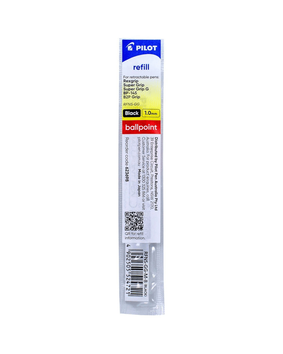 Pilot RFNS-GG-M-B Refill Black Medium Ballpoint 1.0mm