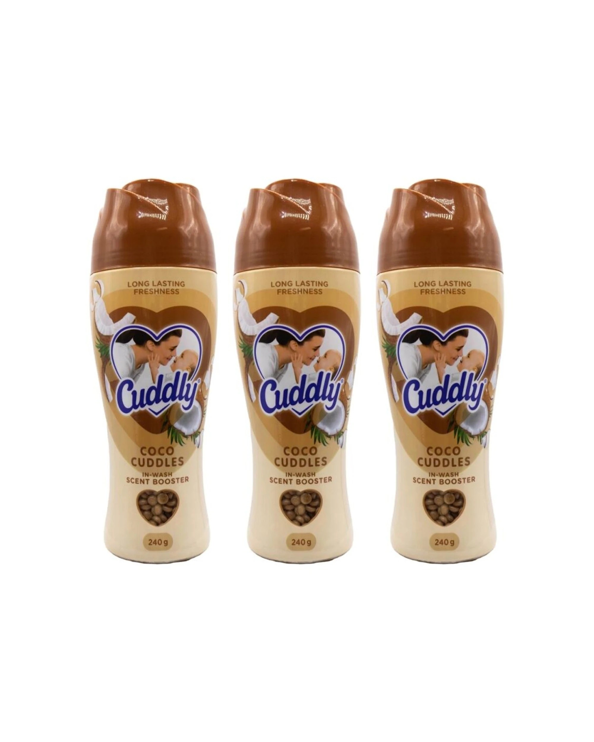 1 Cuddly 3PK In Wash Scent Booster Pellets Coco Cuddles Coconut Fragrance 240 - Beige, 1 of 3