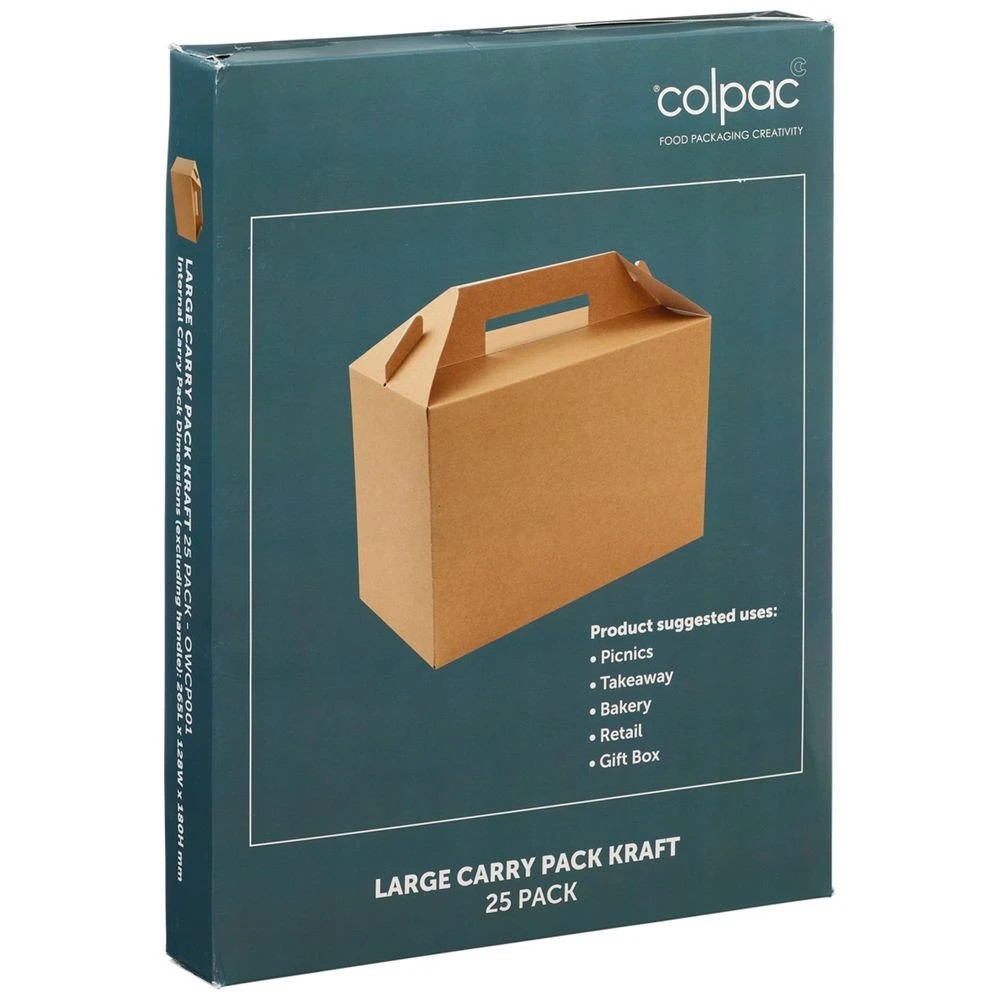 2 Colpac Large Carry Pack Kraft 25 Pack, 2 of 5
