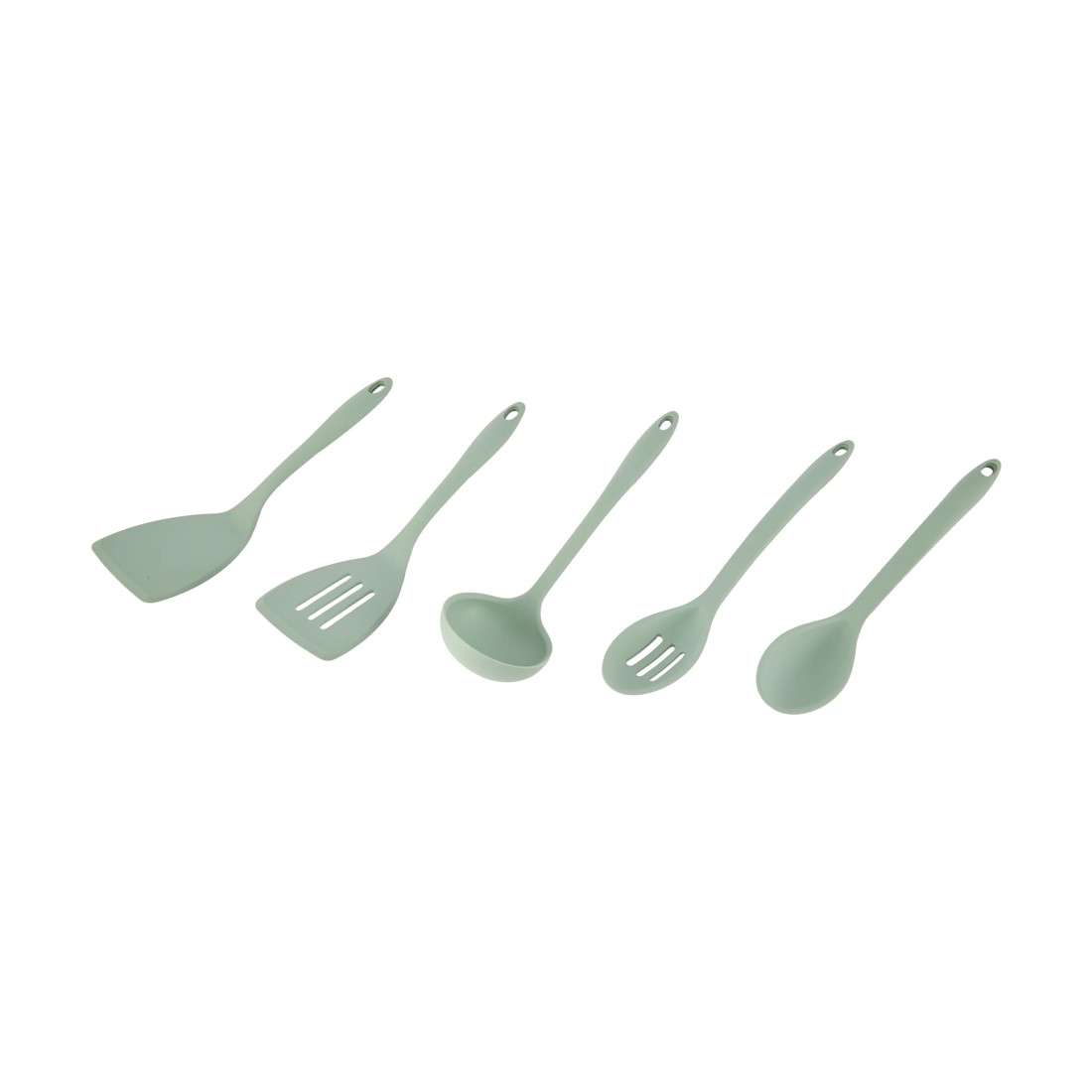2 Set of 5 Silicone Utensils - Sage, 2 of 8