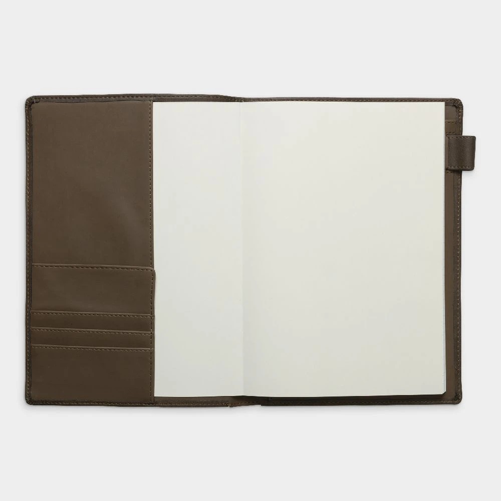 2 Otto B5 Leather Book Cover with Refill 128 Pages Brown, 2 of 6