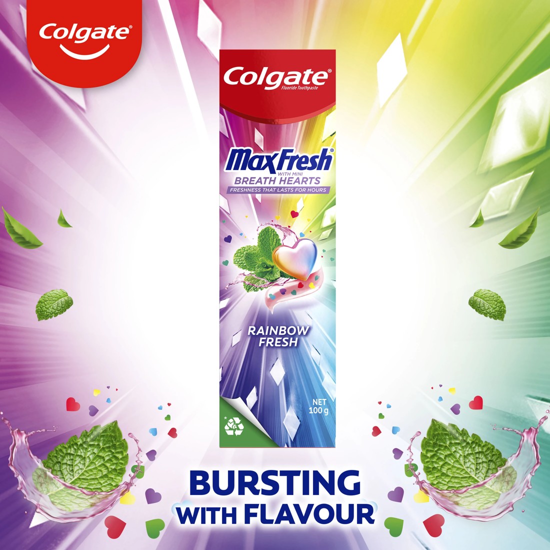 6 Colgate MaxFresh Rainbow Fresh Toothpaste 100g, 6 of 10