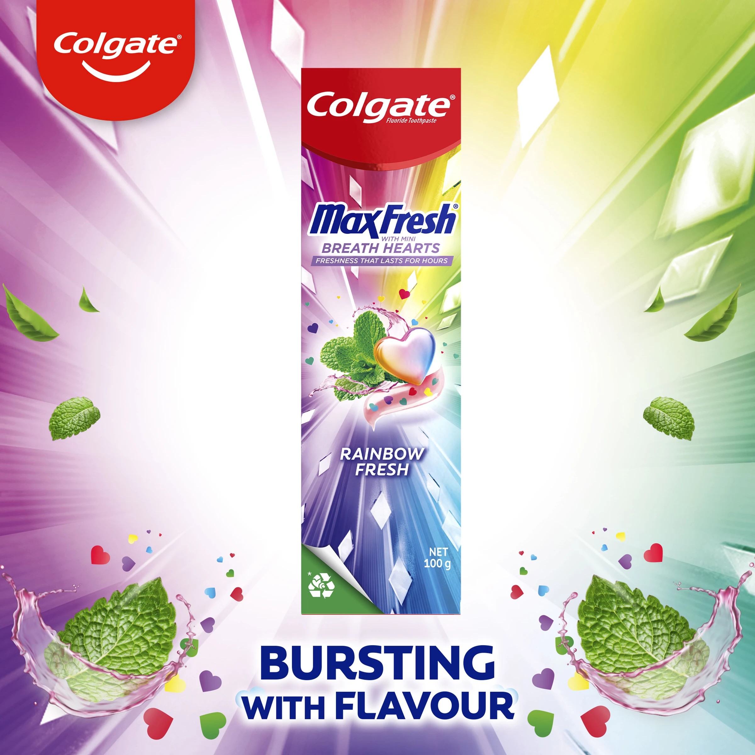 6 Colgate MaxFresh Rainbow Fresh Toothpaste 100g, 6 of 10