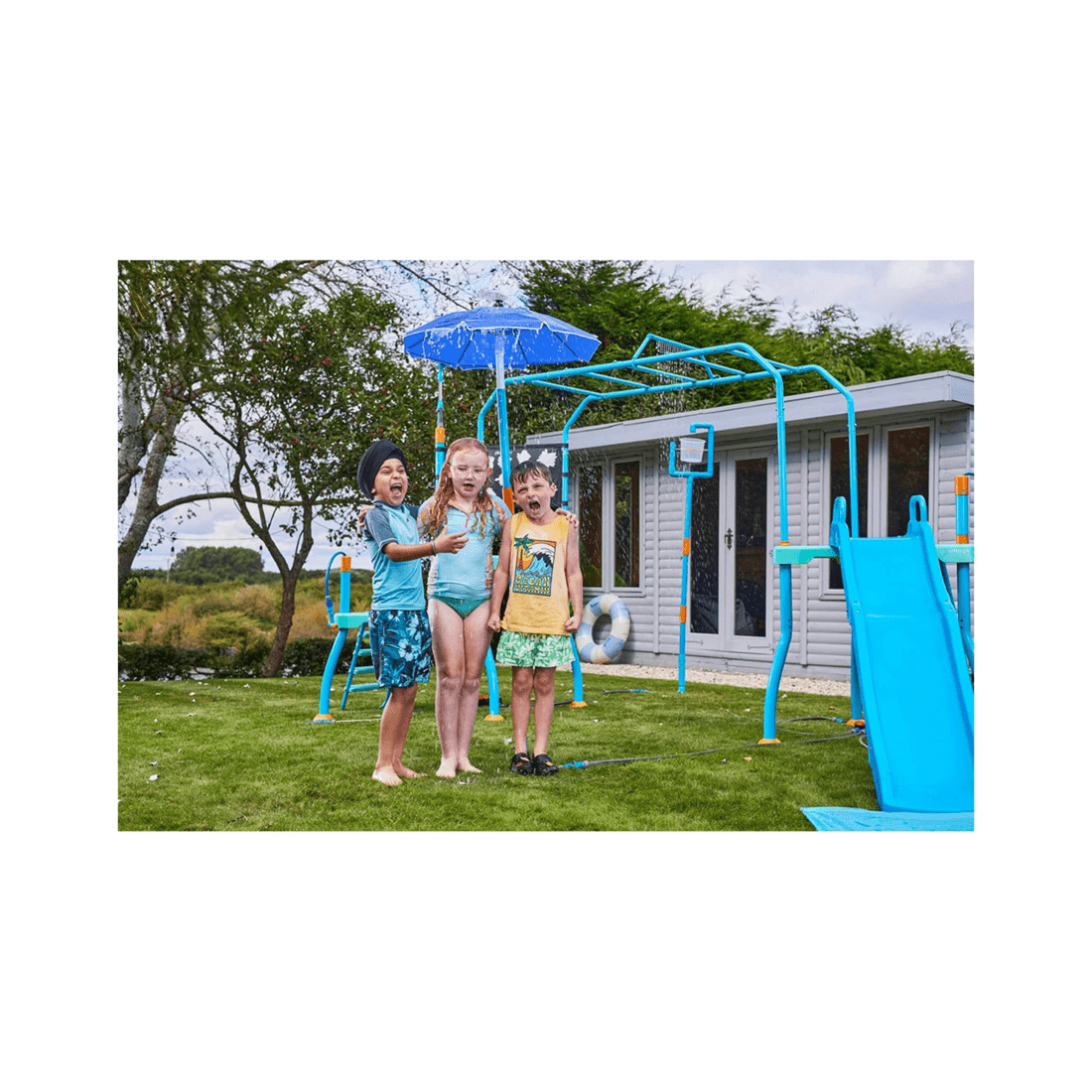 7 Plum Play Au Water Umbrella Fountain Outdoor Water Toy Ages 3 Years Plus
 - Blue, 7 of 7