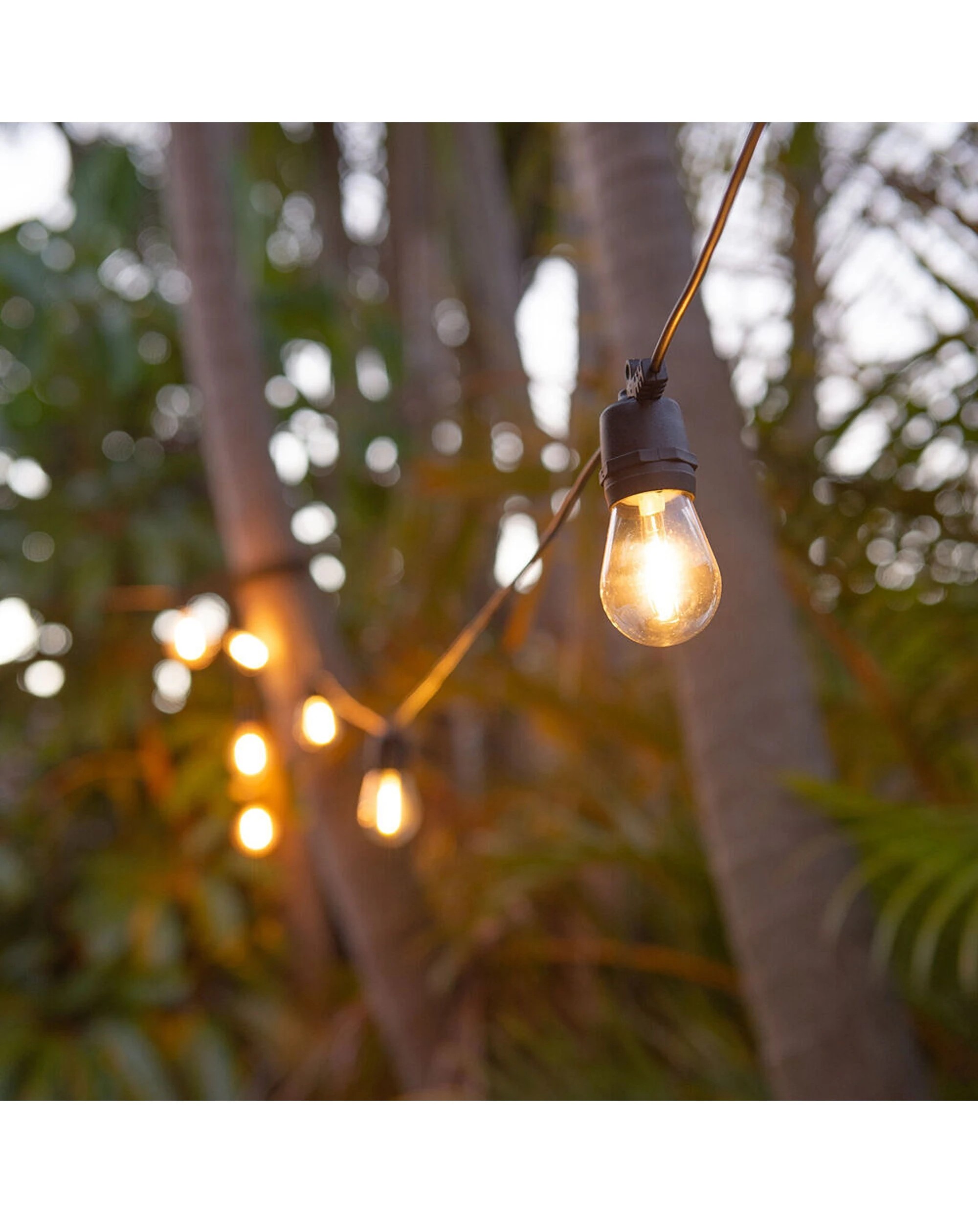 5 LumiFX 2PK 10 Bulb Indoor & Outdoor Festoon Lights With 8 Lighting Effects 10m Warm - White, 5 of 10