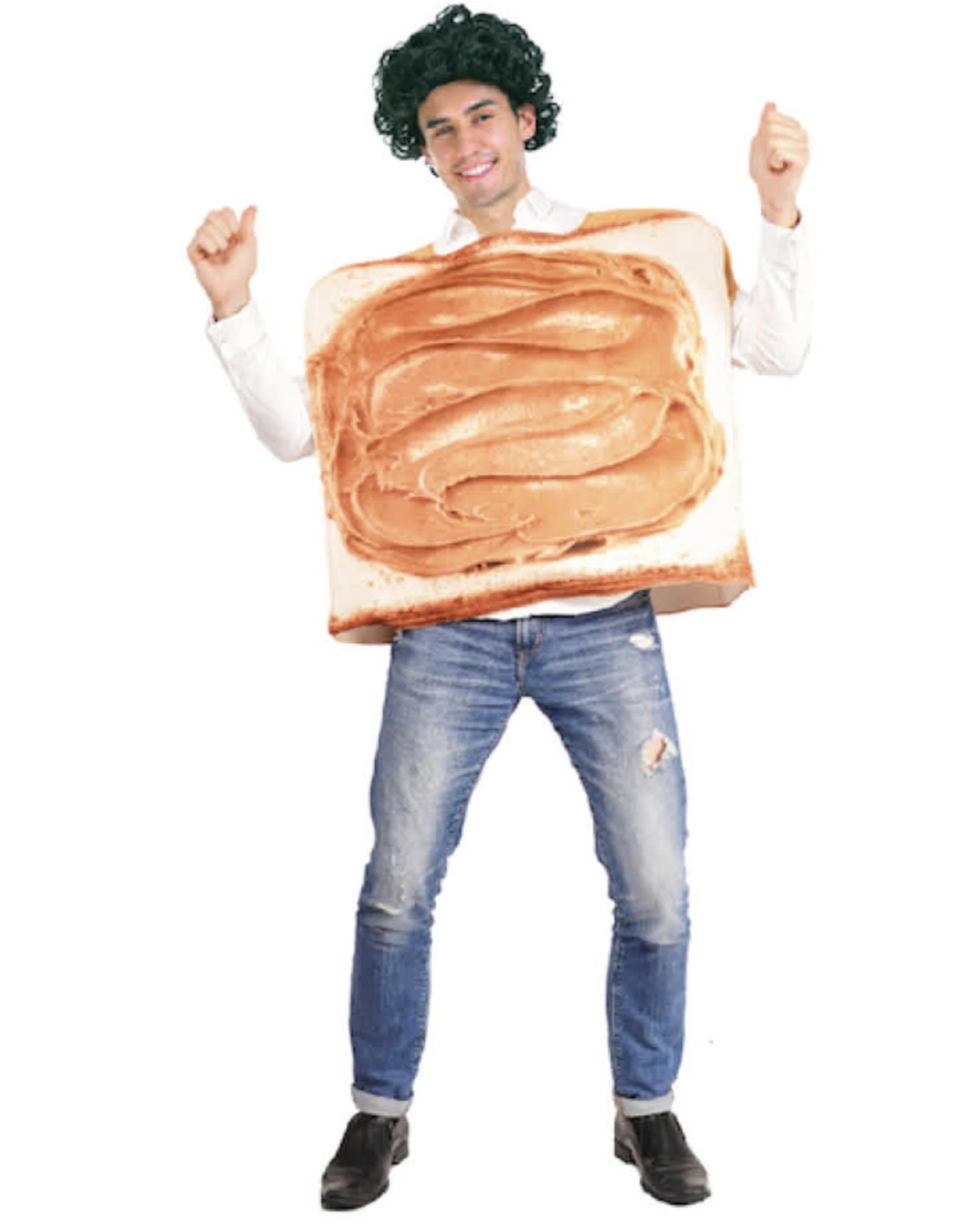 2 BR Costumes Peanut Butter Adult Costume for Halloween and Parties, 2 of 3