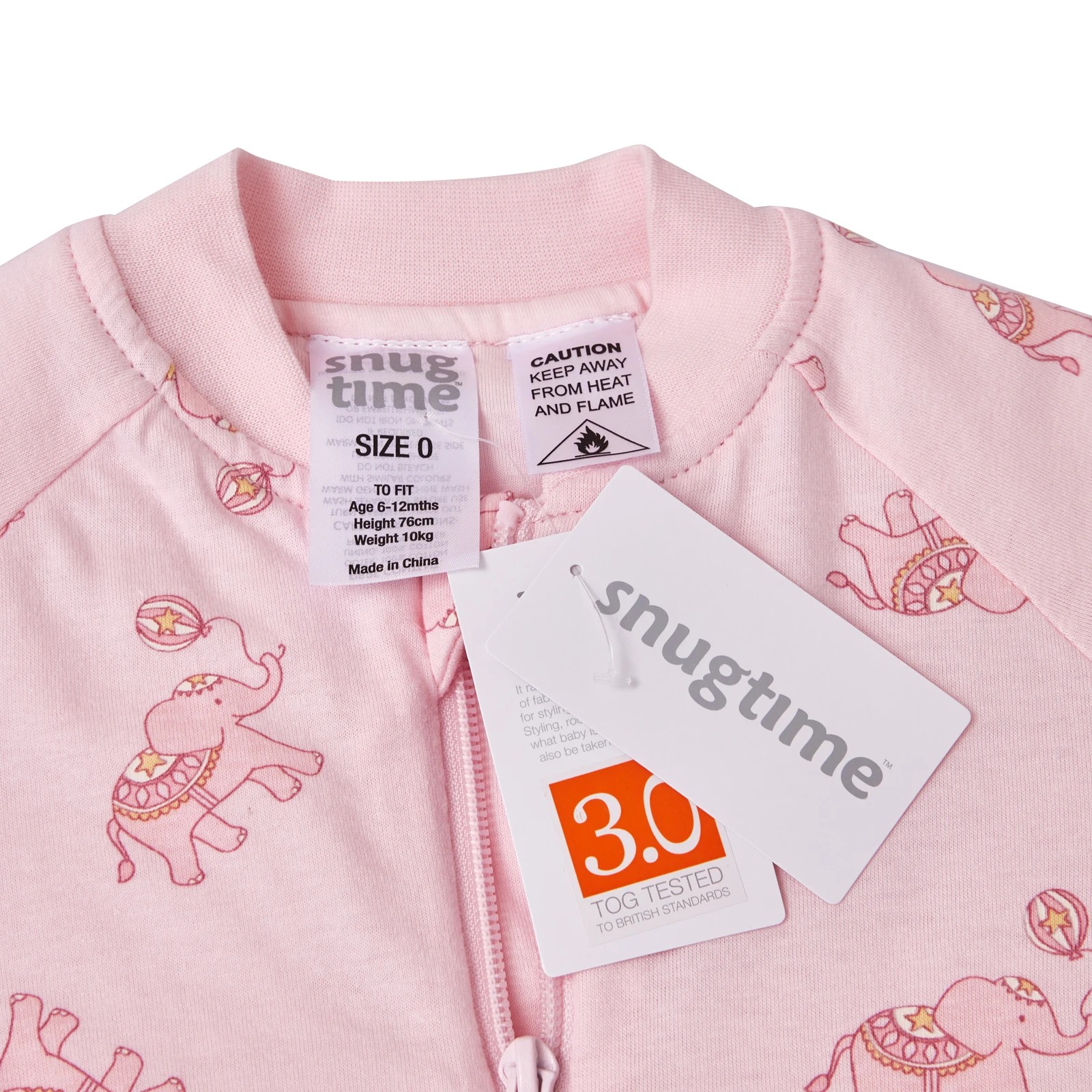 6 Snugtime Long Sleeve Padded Sleepsuit, 6 of 6
