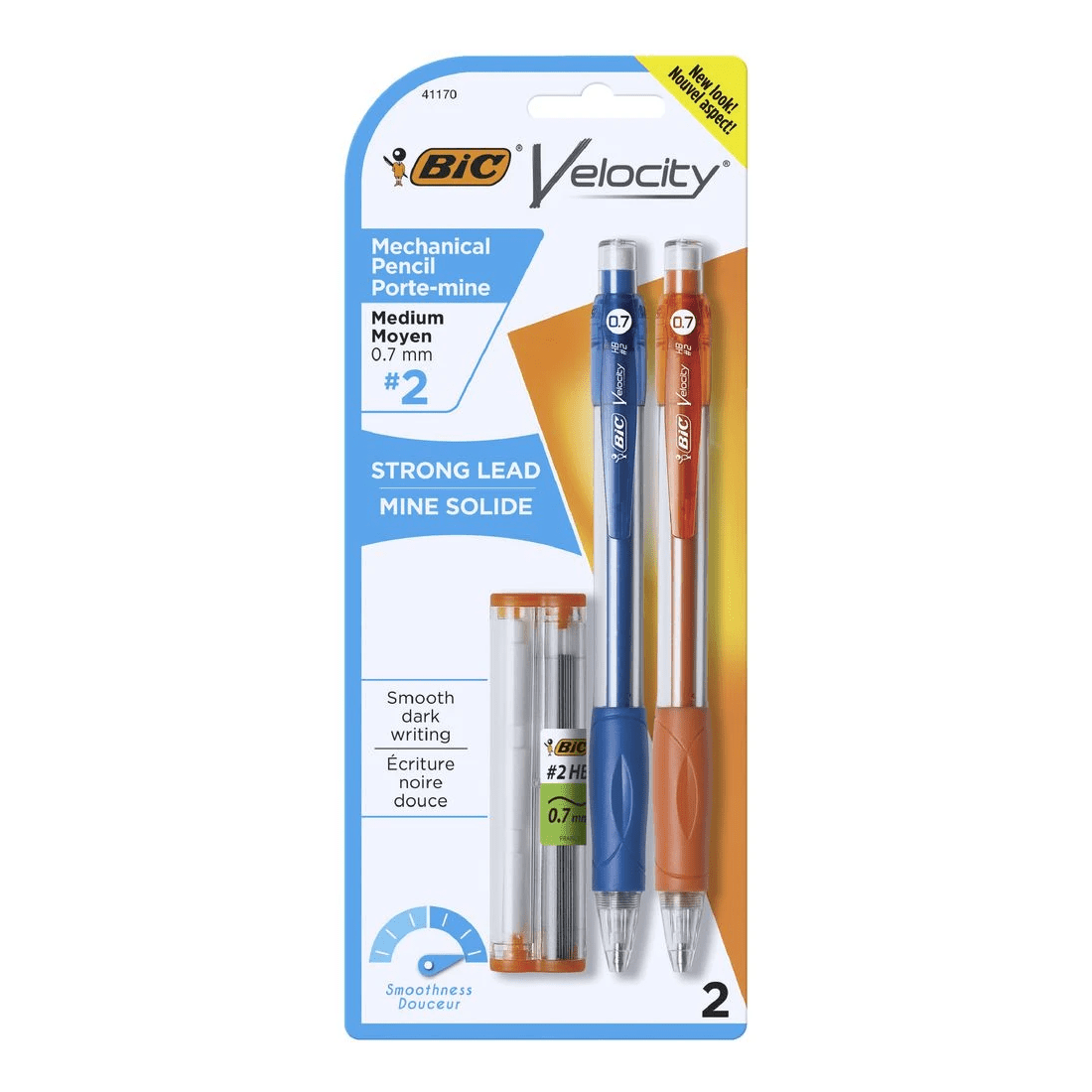 2 BIC Velocity Grip Mechanical Pencil 0.7mm Assorted 2 Pack, 2 of 3
