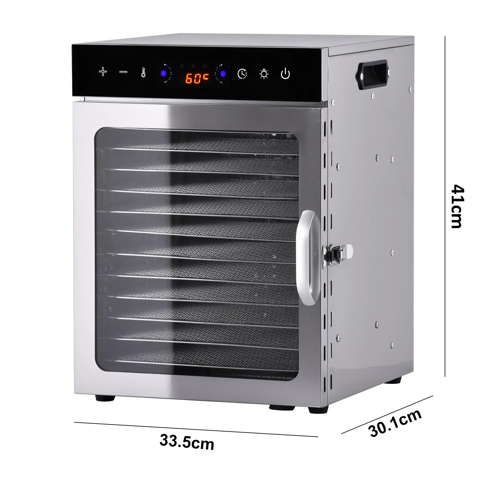 3 Yopower 12 Trays Food Dehydrator with Smoker - Silver, 3 of 7