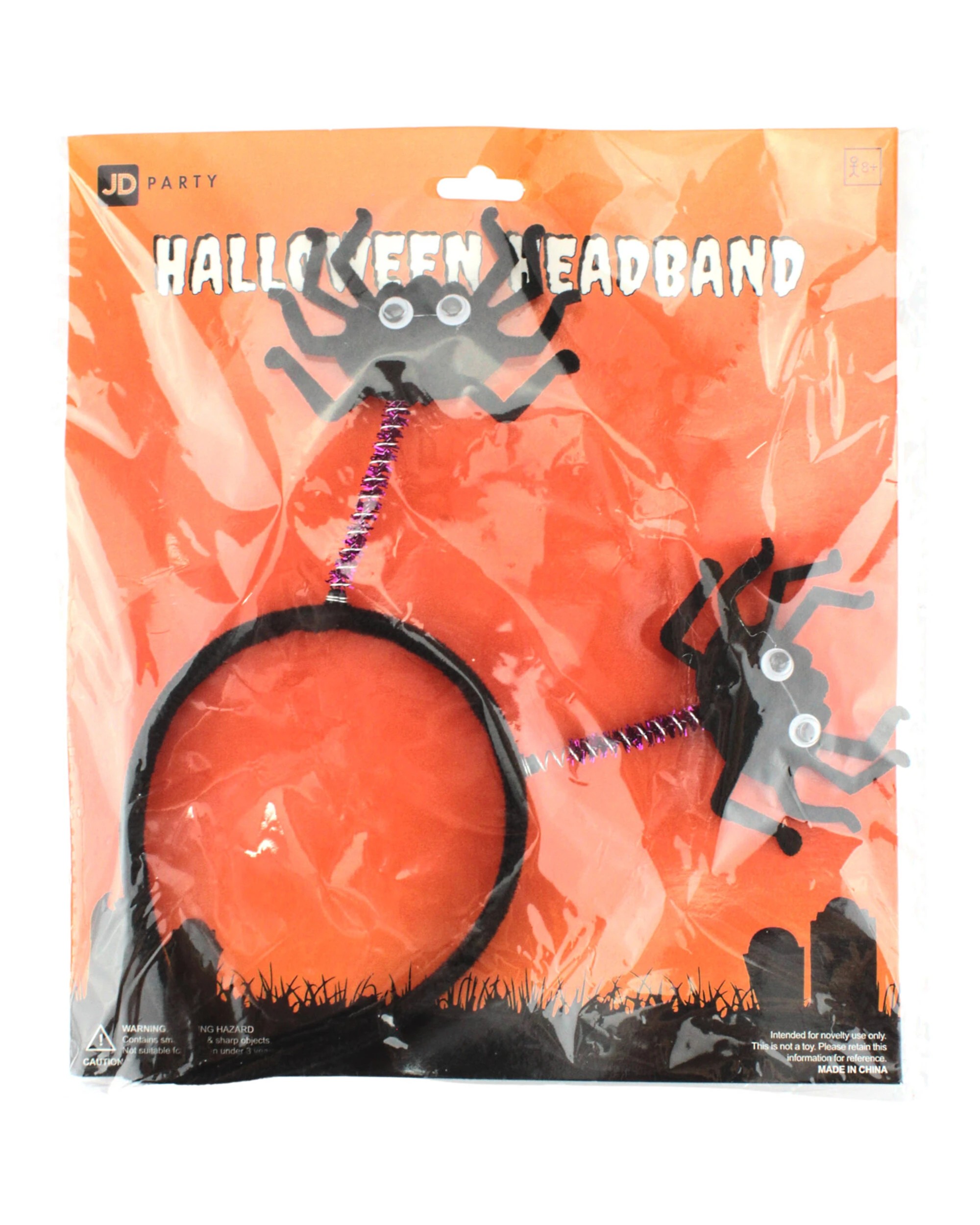 2 JD Party Spider Bopper Headband - One Size - Black, 2 of 2