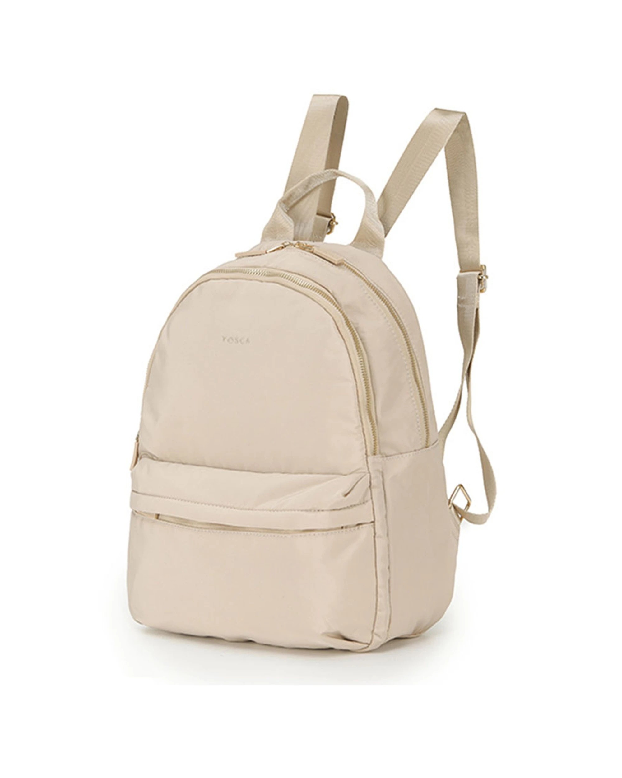 1 Tosca Daily Shoulder Laptop School Backpack - Beige, 1 of 4