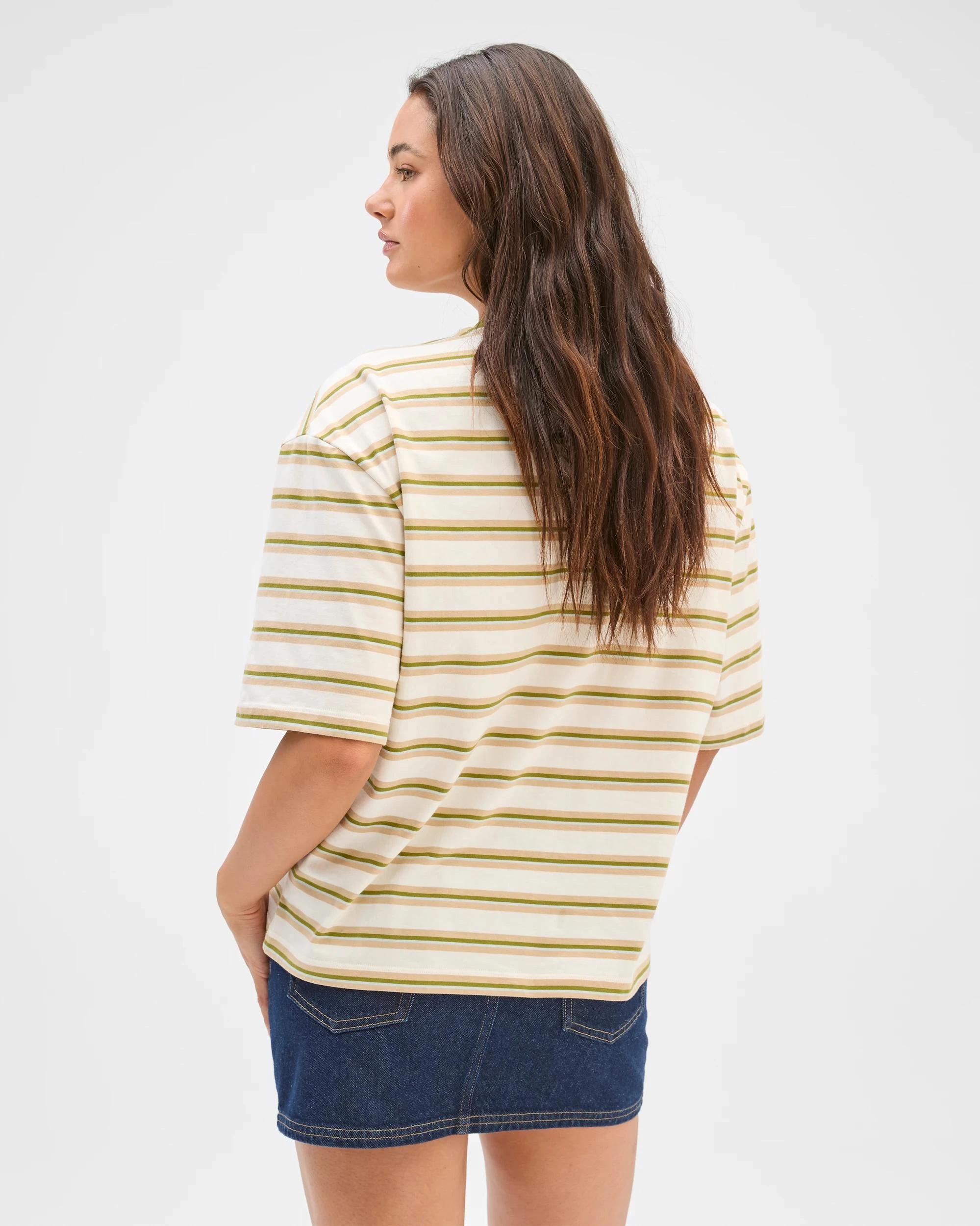 6 Lily Loves Australian Cotton Striped Retro T-Shirt MARTINI STRIPE, 6 of 6