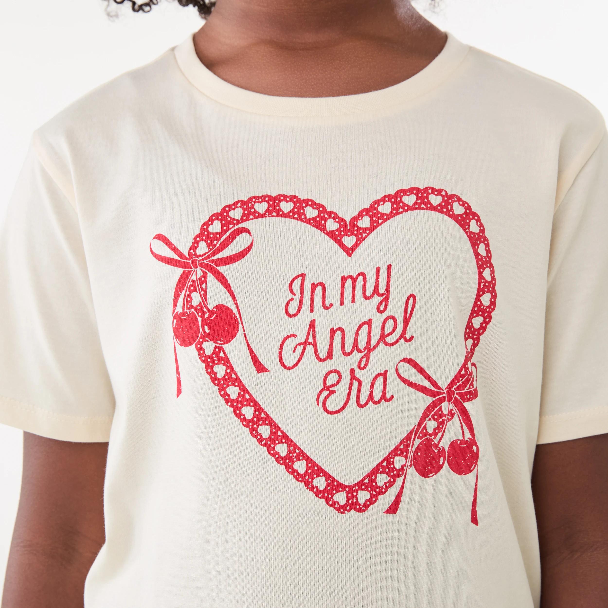 4 Short Sleeve Print T-shirt Bge Heart, 4 of 6