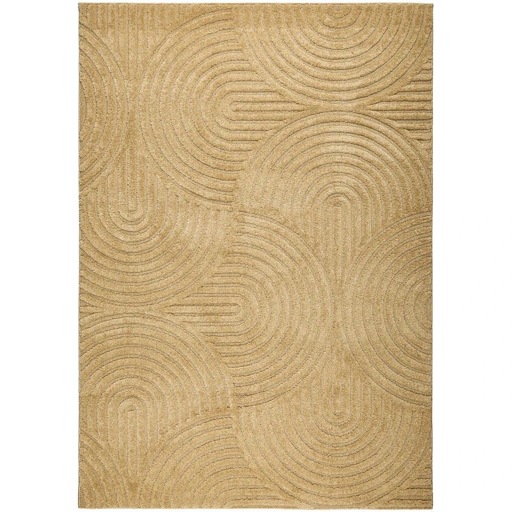 2 Common Ground Rugs Sanctuary Zina 230x160cm - Medium Power Loomed Floor Rug - Gold, 2 of 7