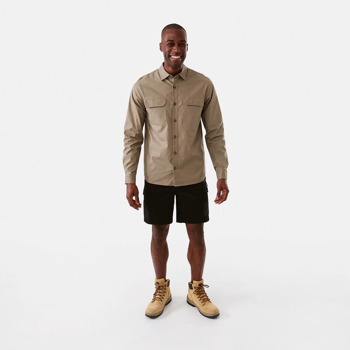 8 Workwear Long Sleeve Shirt Wet Sand, 8 of 8