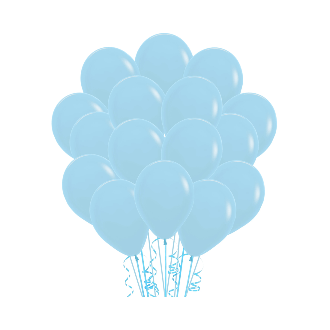 1 Sempertex Sempertex Pastel Matte Blue Latex Small 12cm Balloons Pack of 20, 1 of 1