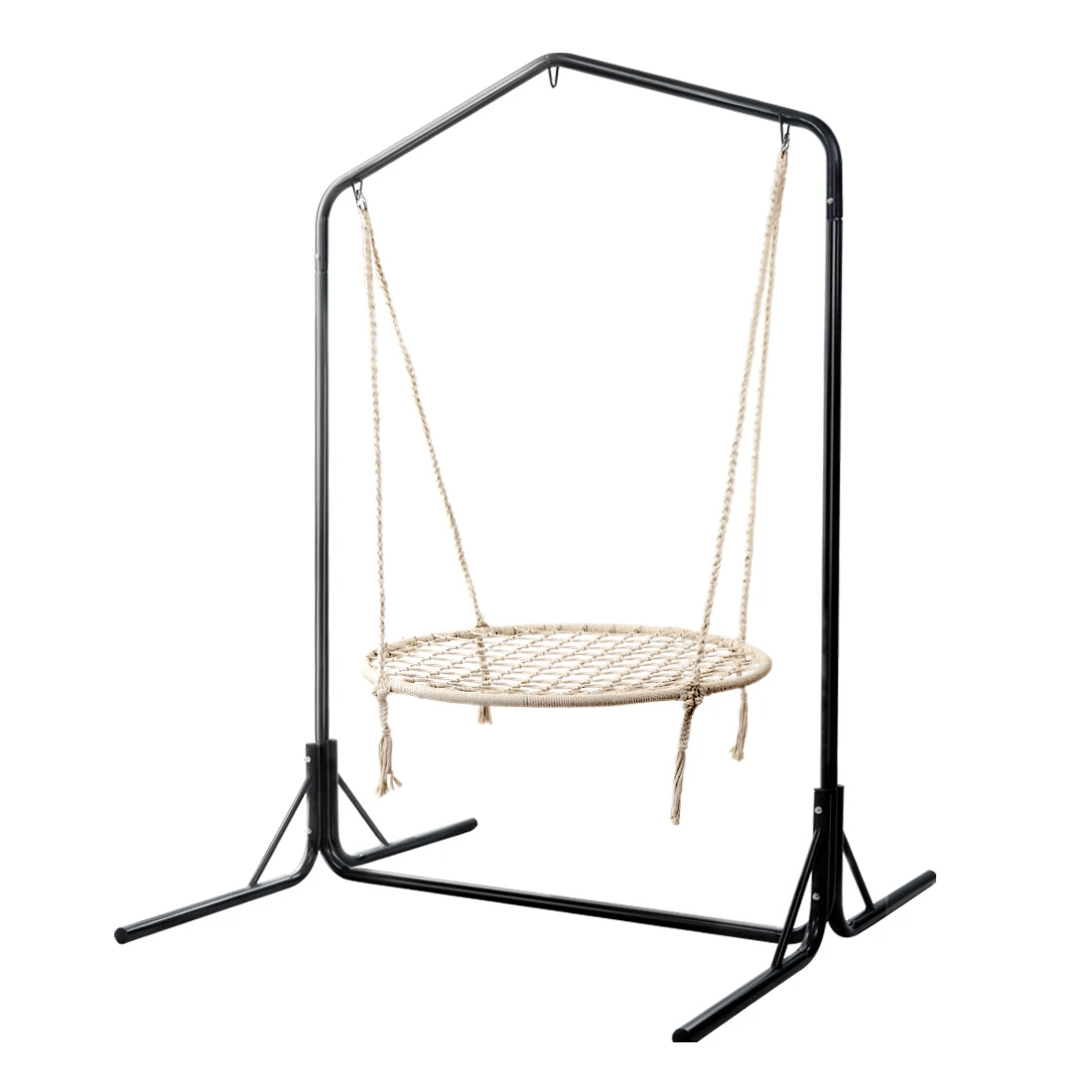 1 Gardeon Hammock Chair with Stand Nest Web Outdoor Swing 100cm - Multi, 1 of 6