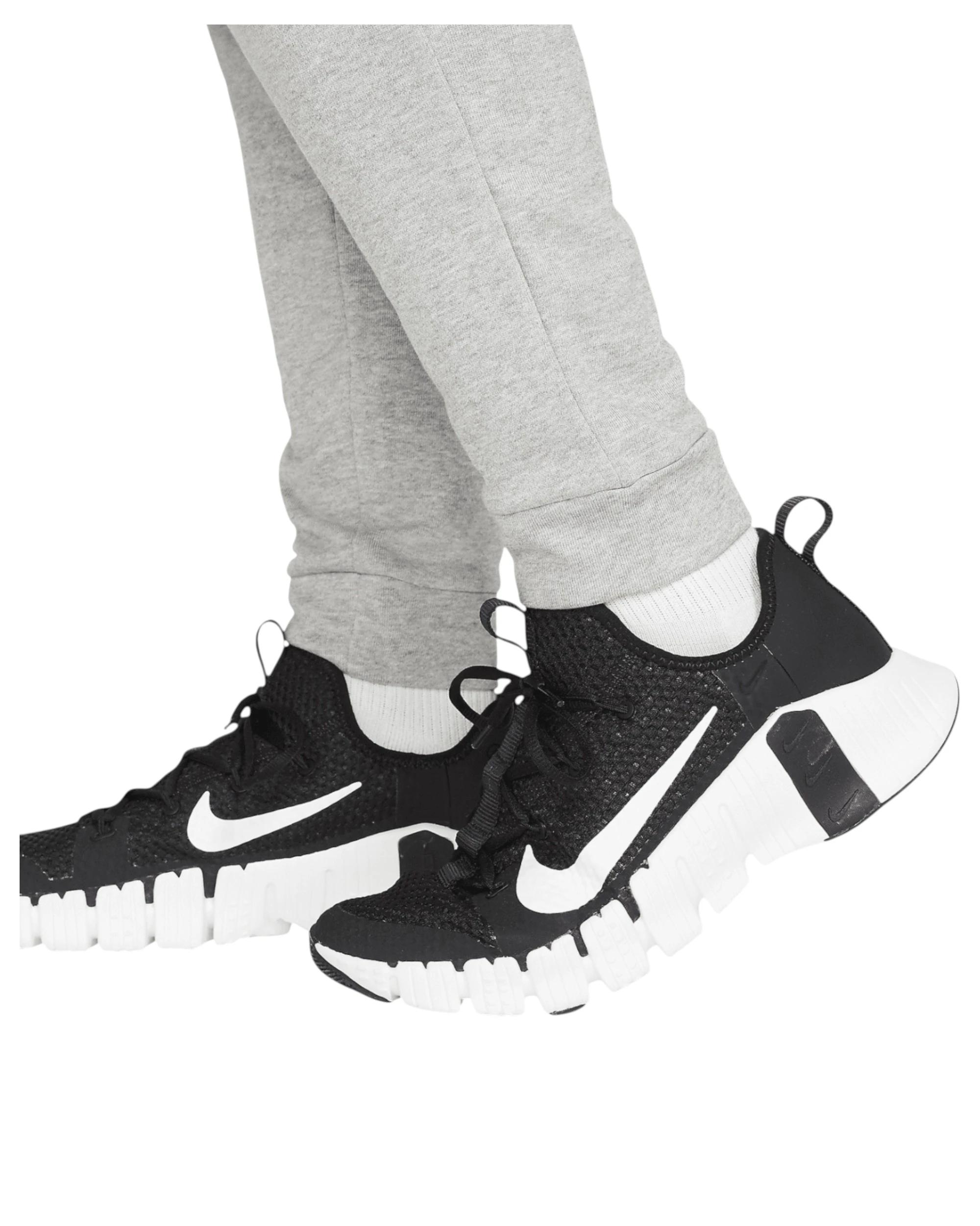 3 Nike Mens Dri-FIT Taper Fitness Fleece Trousers Grey Trackies GREY, 3 of 6