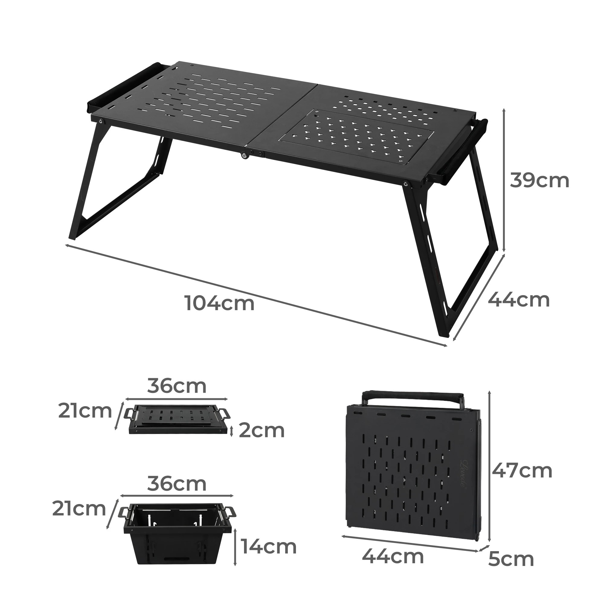 3 Levede Multifunctional Folding Desktop Grill Portable Camping BBQ Picnic Outdoor, 3 of 8