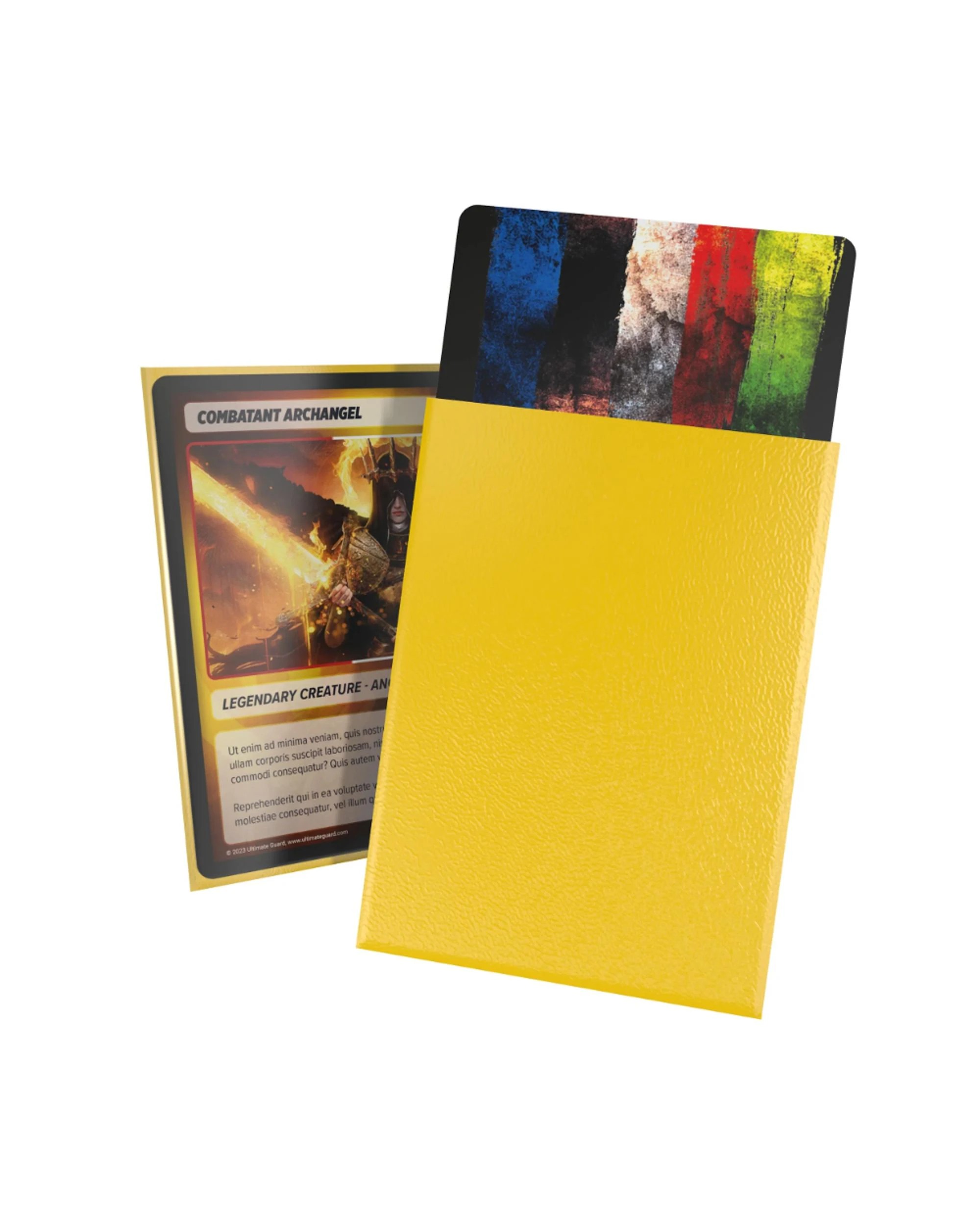 2 Ultimate Guard Cortex Standard Sleeves 100 Pack - Matte Yellow - Yellow, 2 of 2
