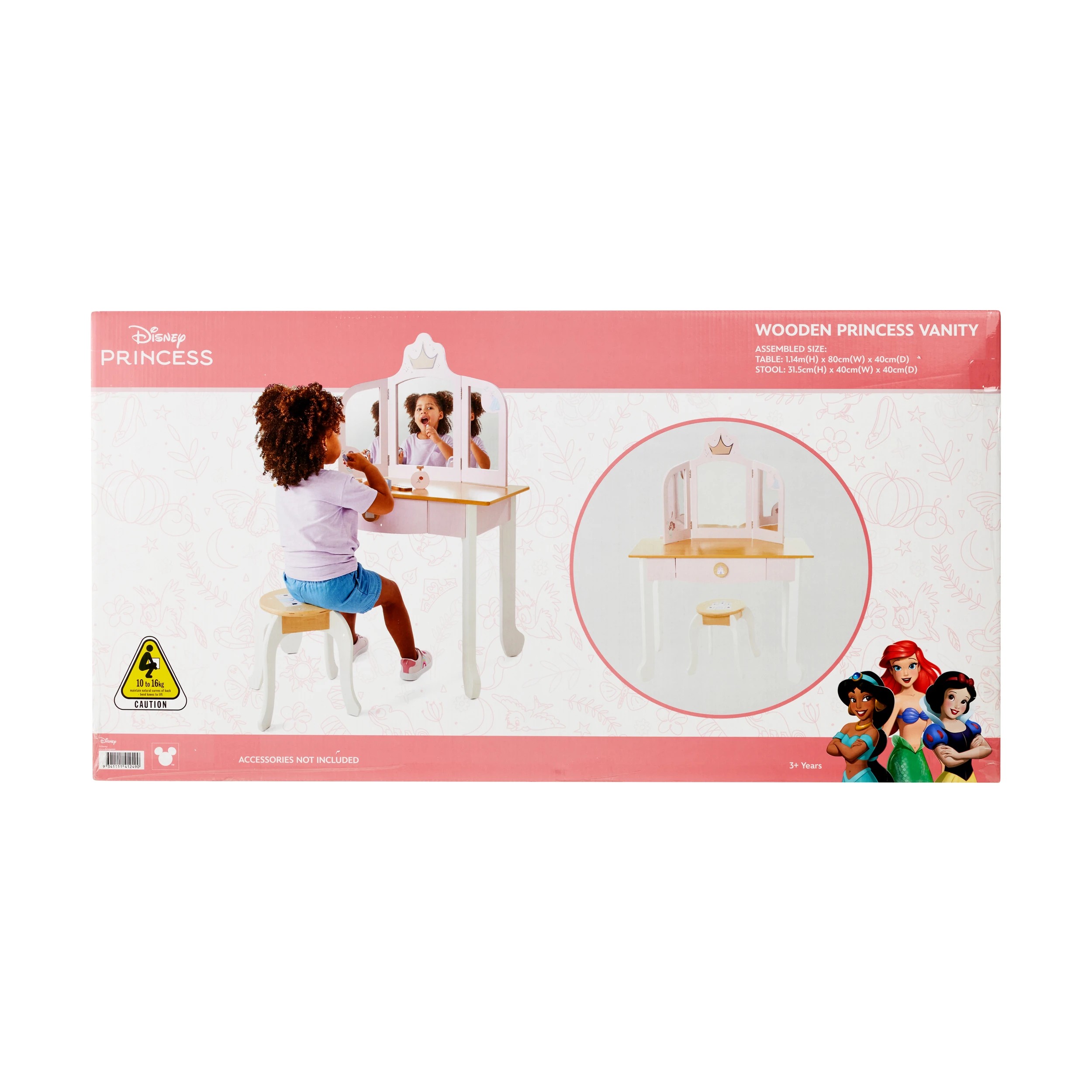 1 Disney Princess Wooden Princess Vanity, 1 of 2