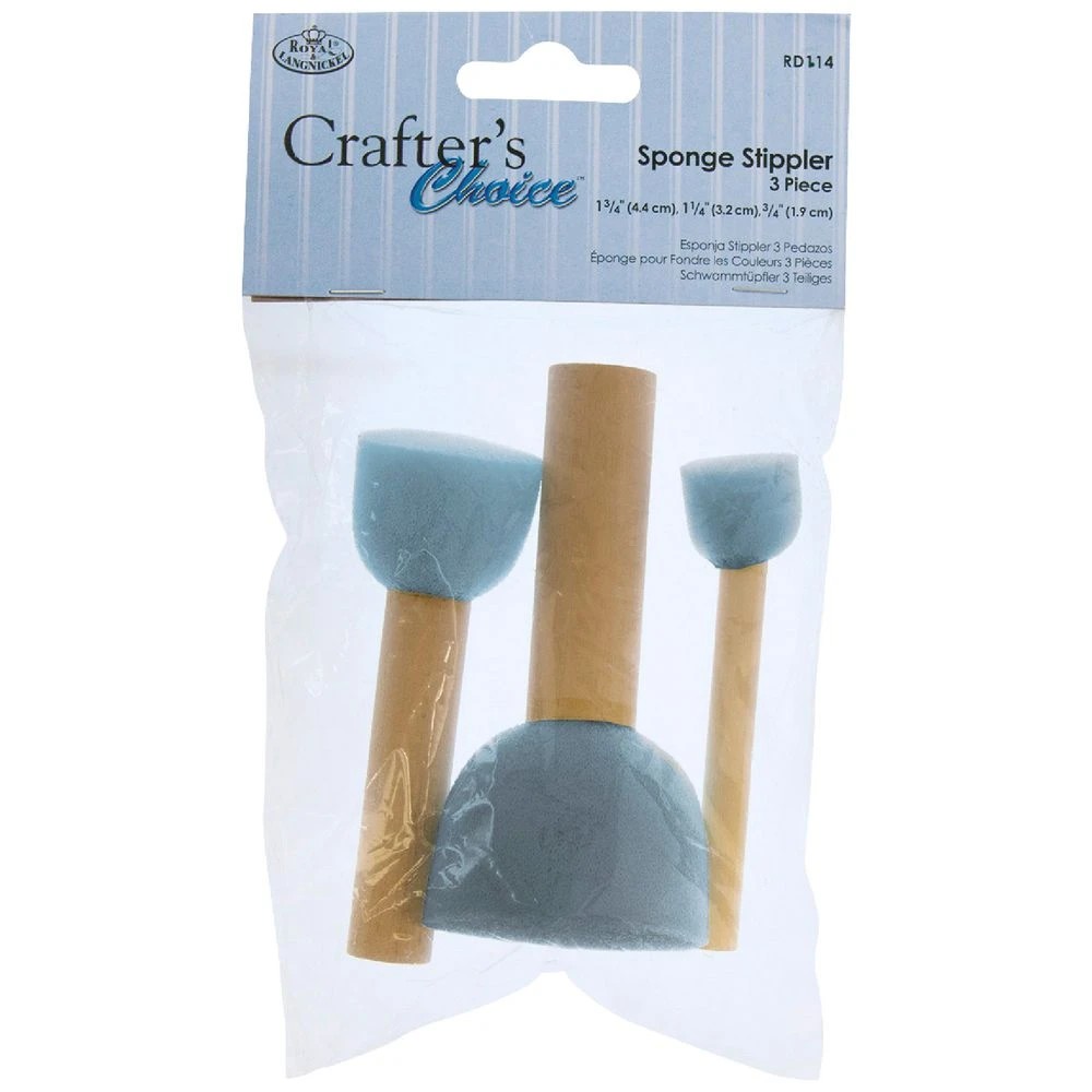 1 Royal & Langnickel Sponge Stippler Assorted 3 Pack, 1 of 2