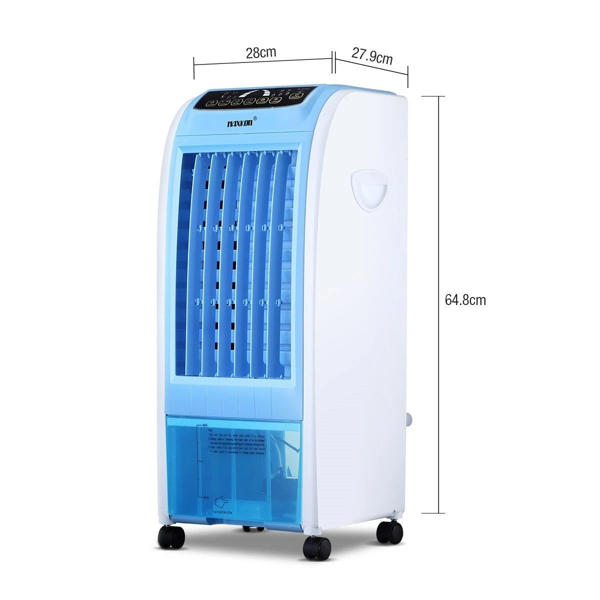 2 MAXKON 7L Mobile Evaporative Air Cooler Fan Humidifier Blue, 2 of 6